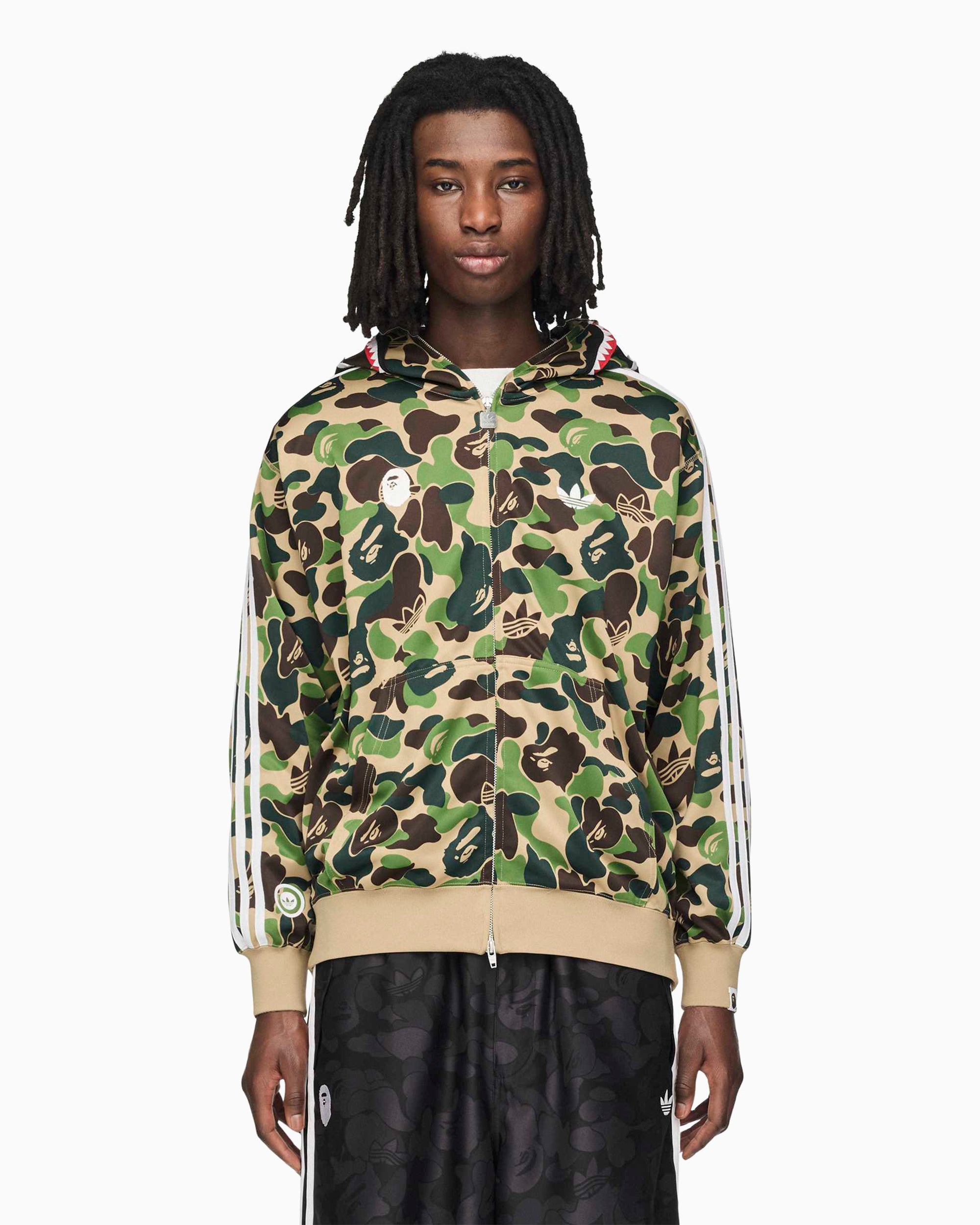 adidas Originals x BAPE Shark Graphic Relaxed Men's Zip-Up Sweatshirt