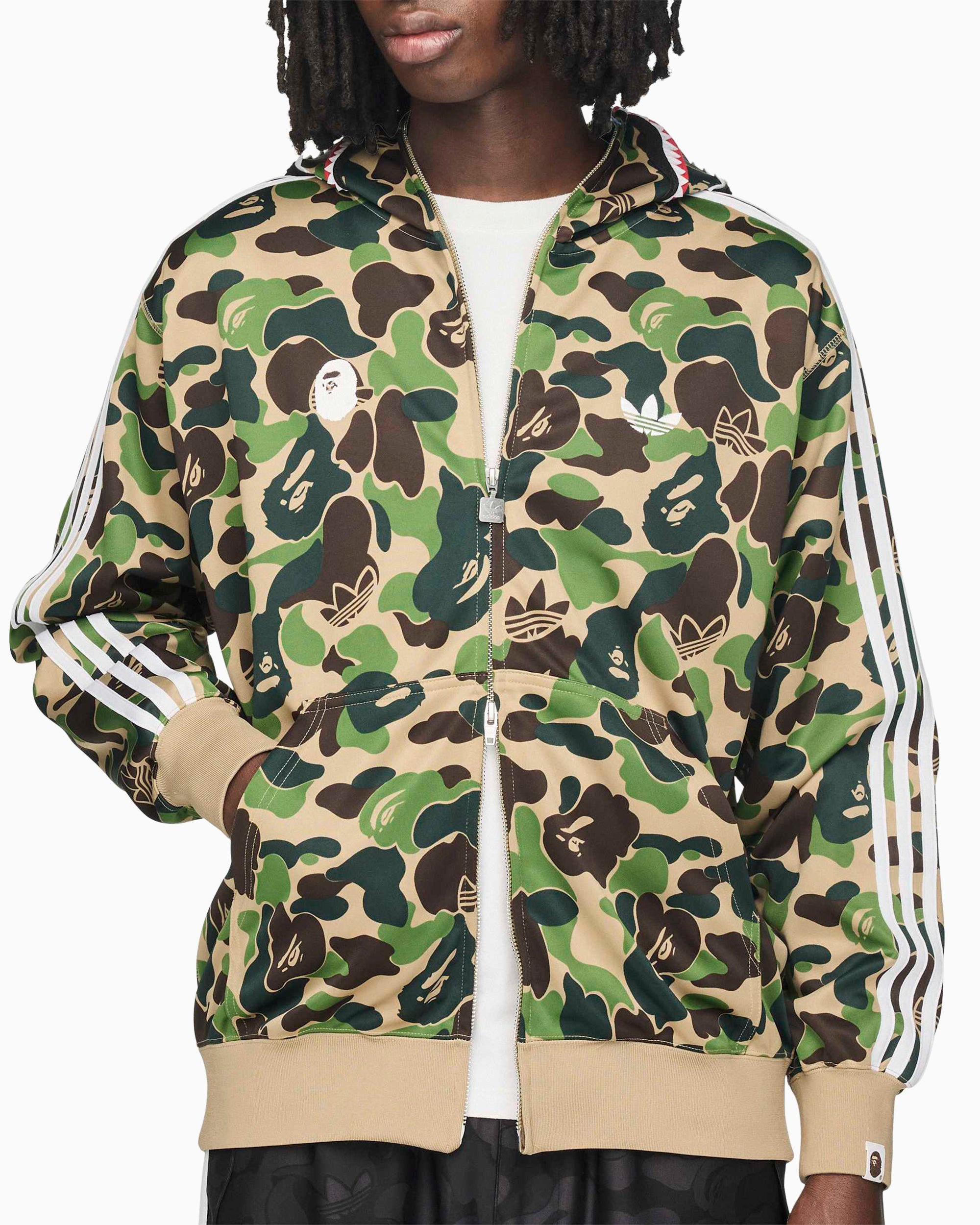 Sweatshirts adidas Originals x BAPE Shark Graphic Relaxed Men's Zip-Up Sweatshirt - KF4916