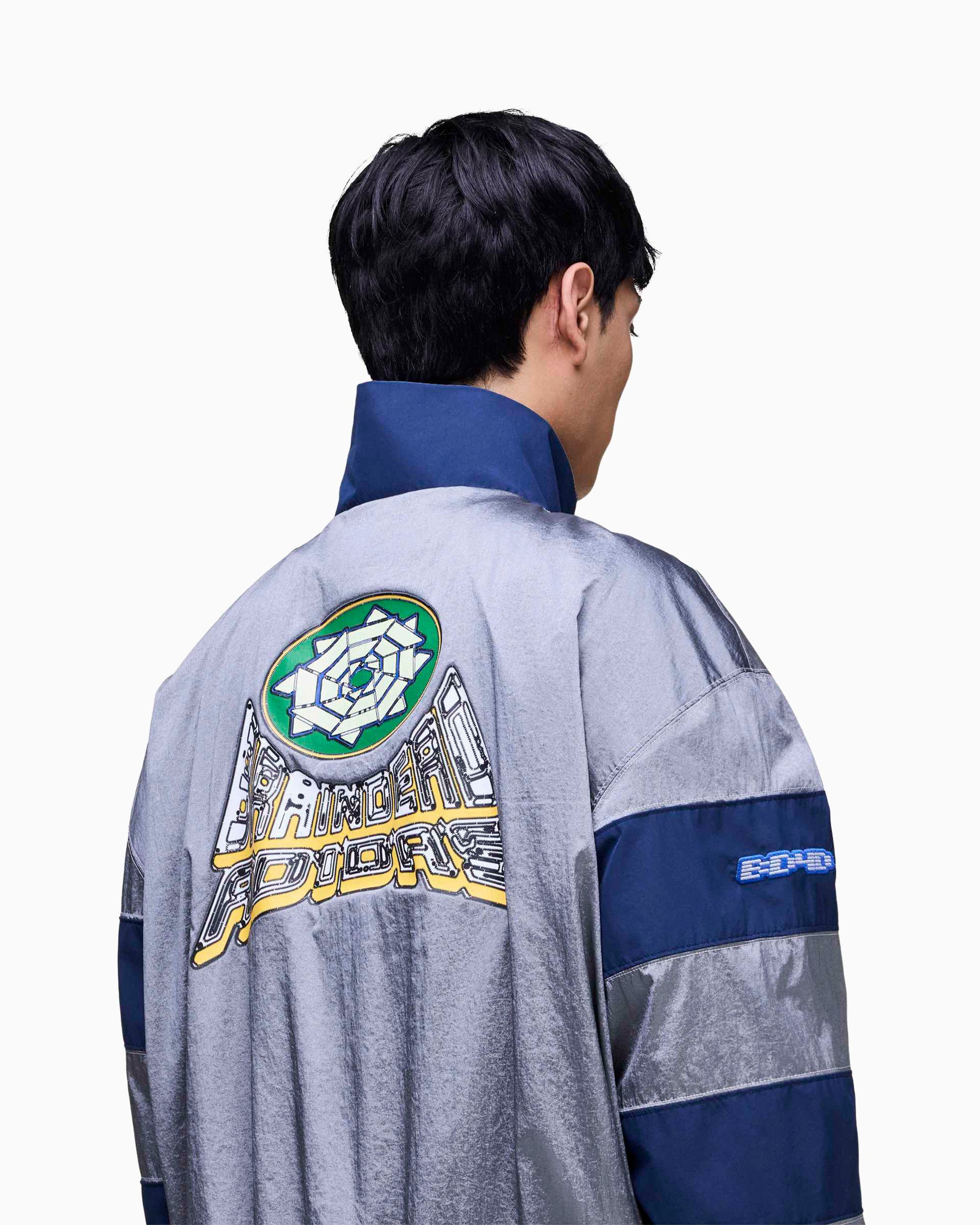 adidas Originals x Brain Dead Men's Half Zip Sweatshirt