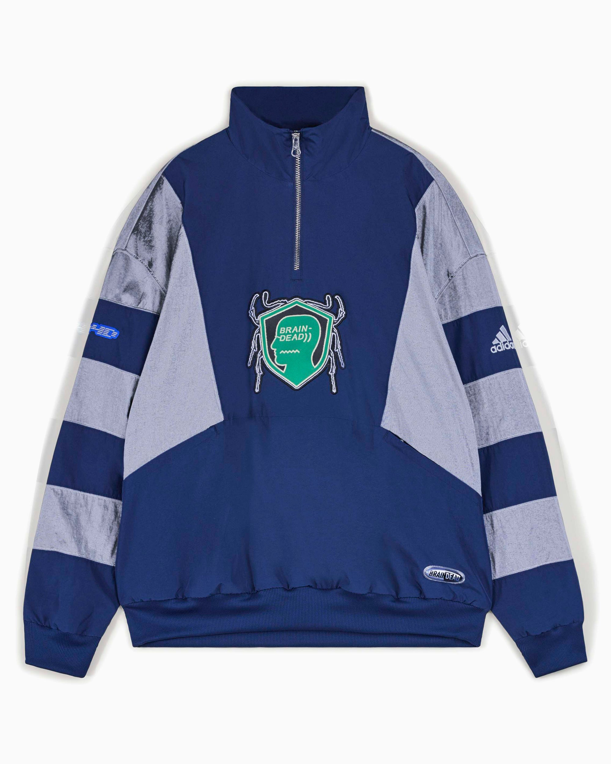 adidas Originals x Brain Dead Men's Half Zip Sweatshirt