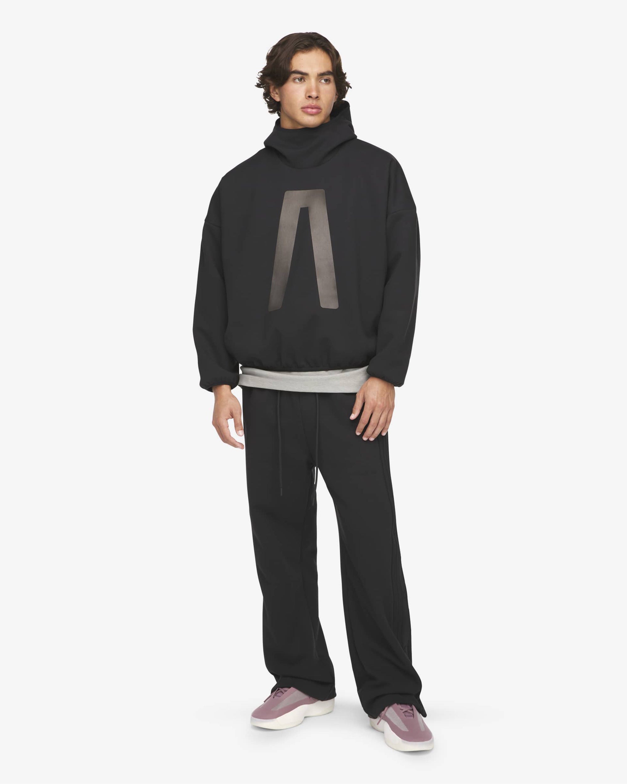 adidas Originals x Fear of God ATHLETICS Fleece Logo Relaxed Men's Hoo