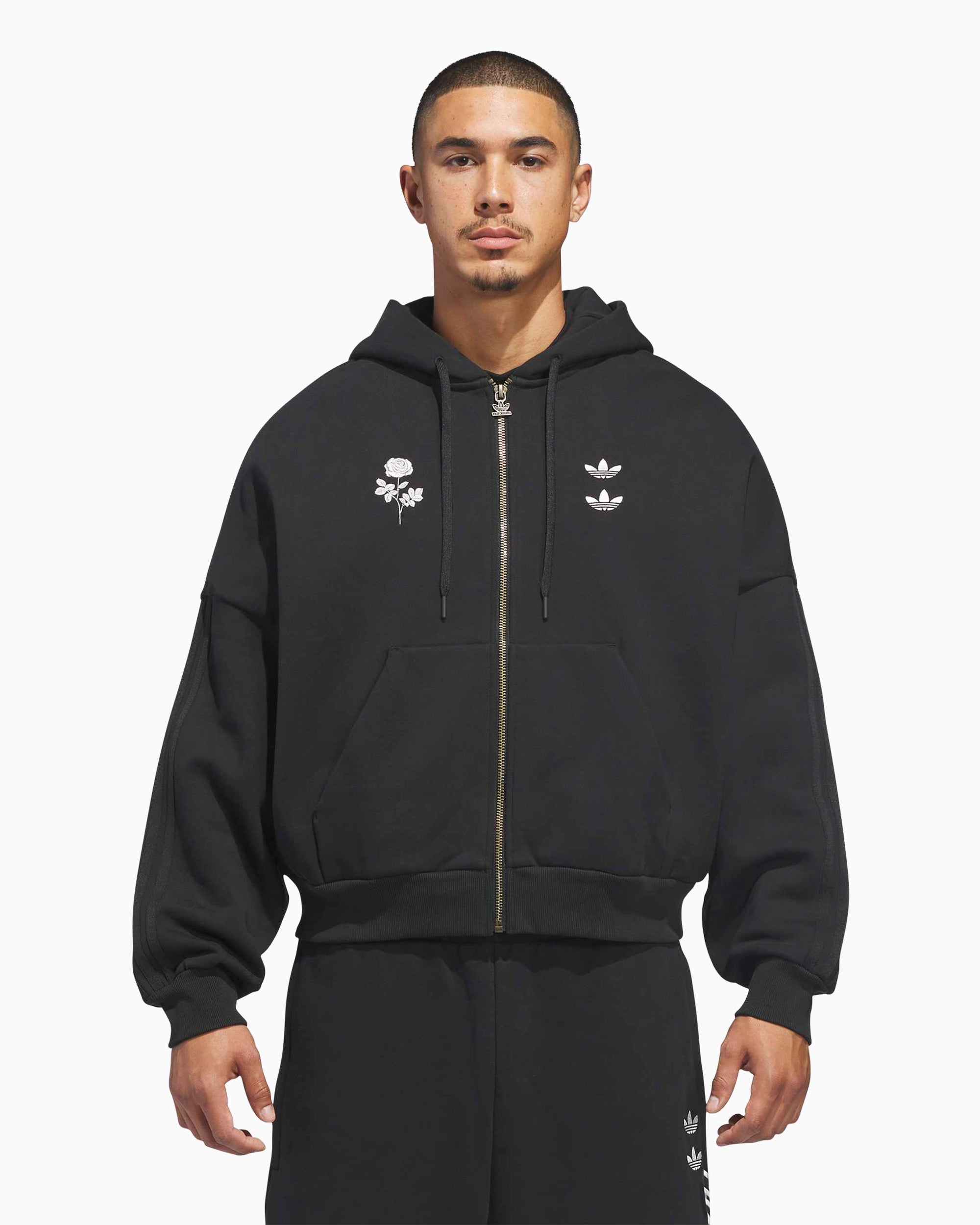 トップス CHAVARRIA Heavyweight Zip Hoodie Men's hoodies adidas Chavarria Heavyweight Zip Hoodie Black