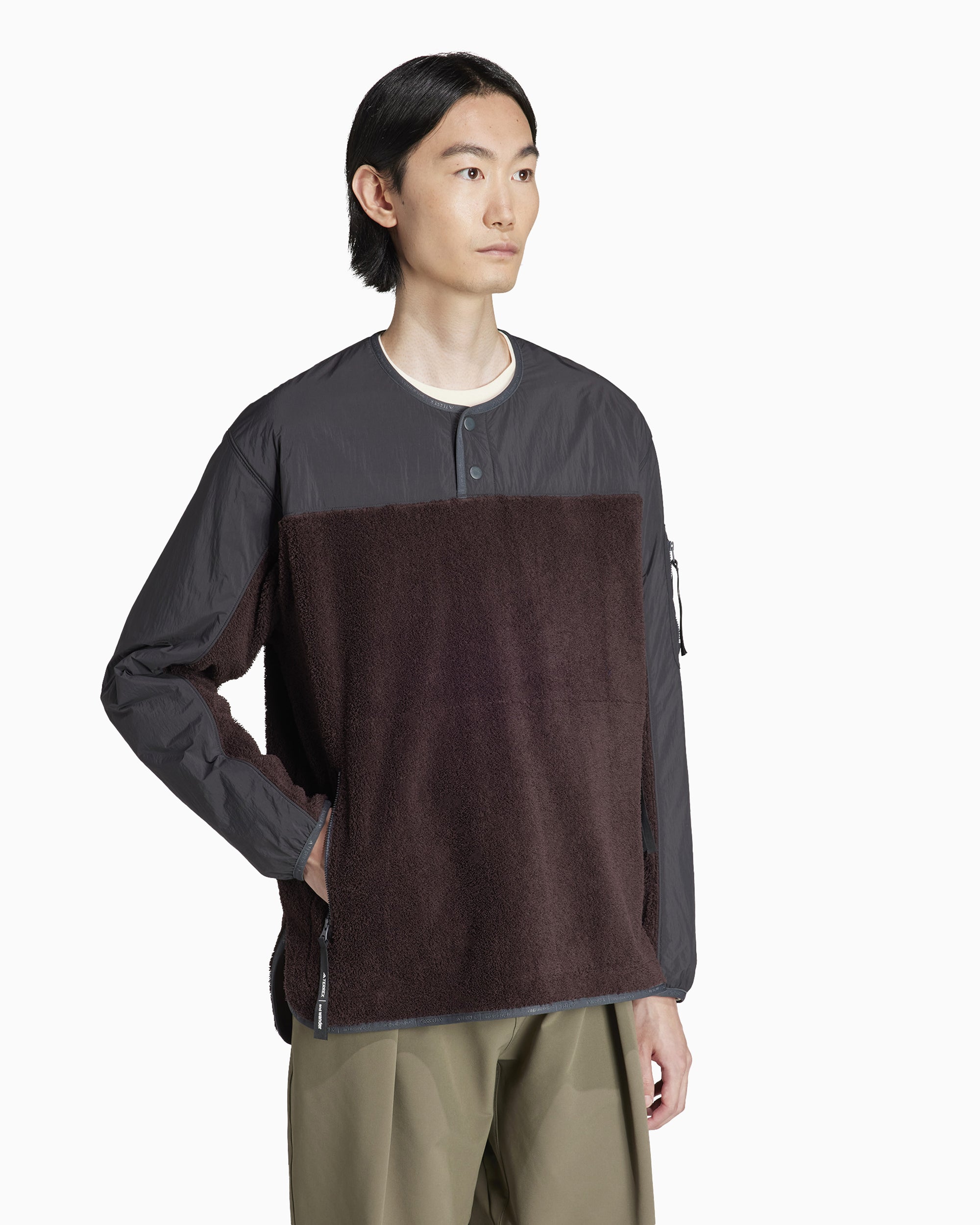 adidas® Terrex x And Wander XPLORIC Men's Mid Layer Sweatshirt