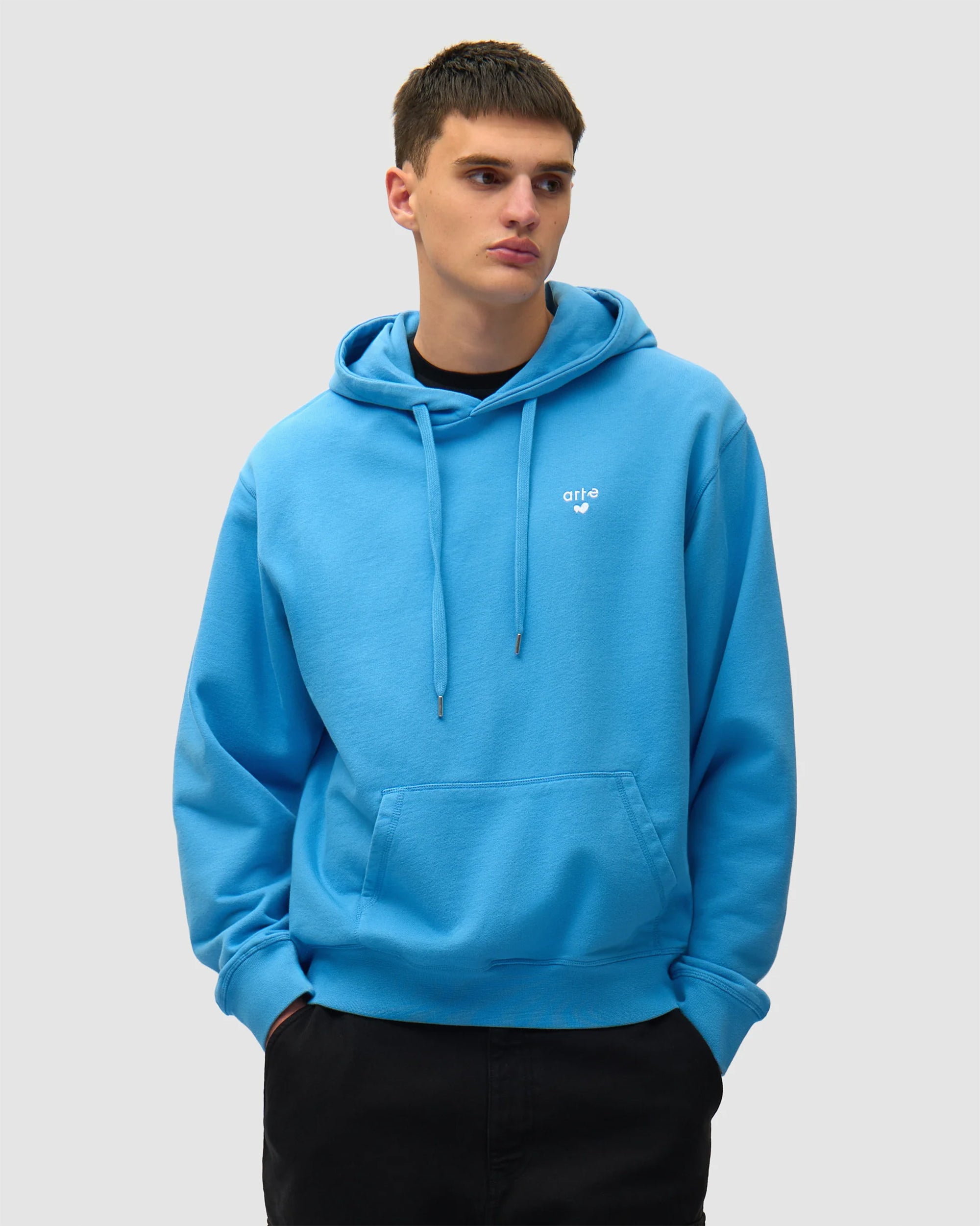 Sweatshirts Arte Antwerp Heart Logo Relaxed Men's Hoodie - SS26-133H-Blue