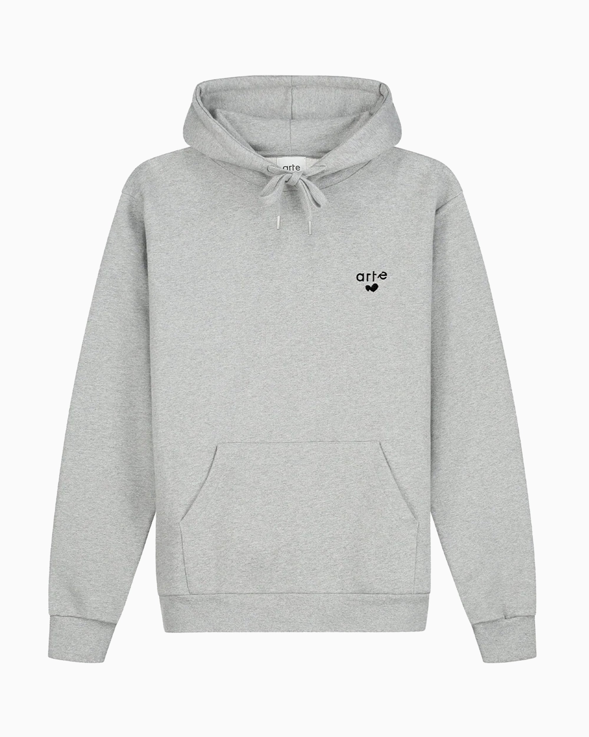 Sweatshirts Arte Antwerp Heart Logo Relaxed Men's Hoodie - SS26-133H-Grey