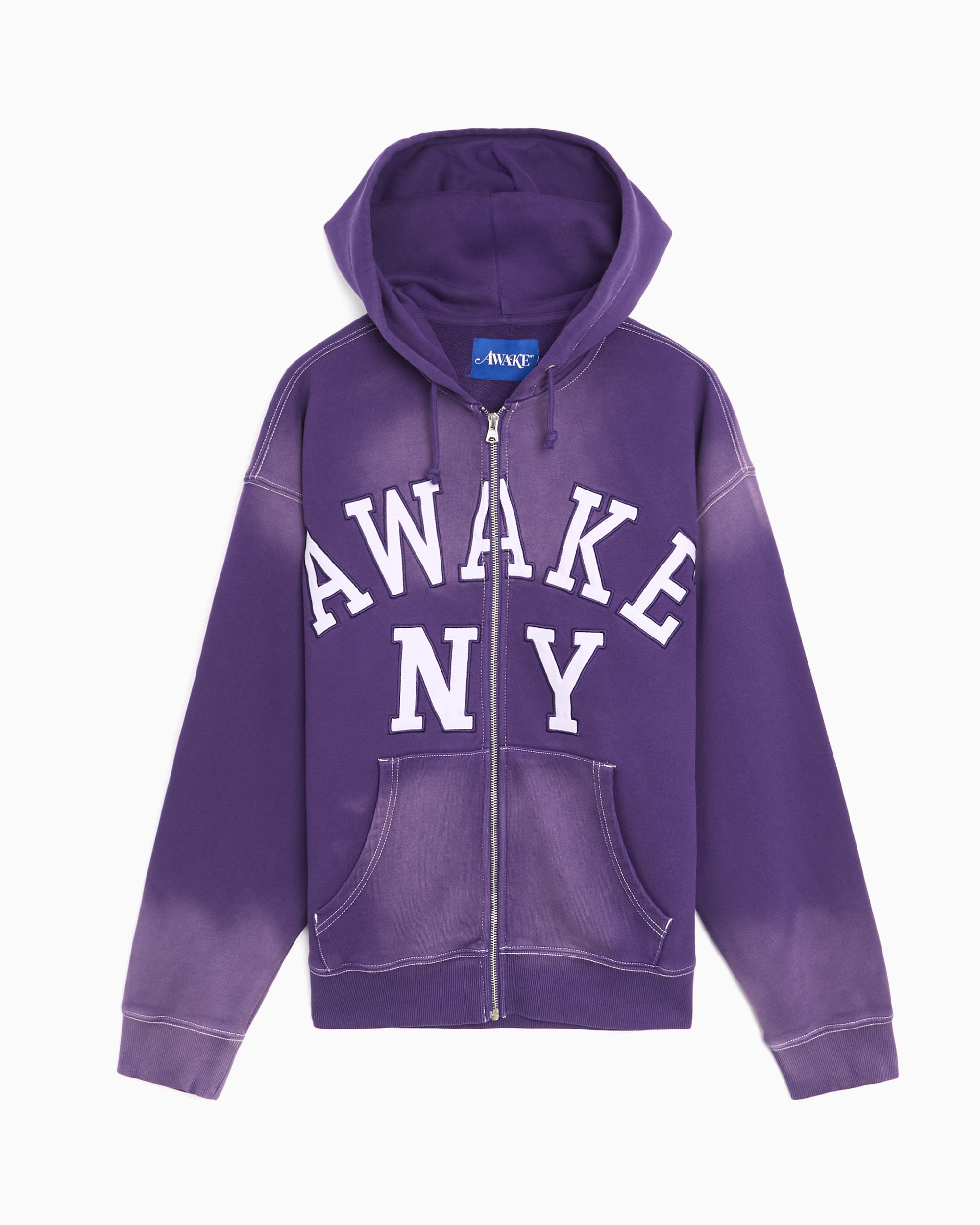 Awake NY Collegiate Logo Relaxed Men's Zip-Up Sweatshirt
