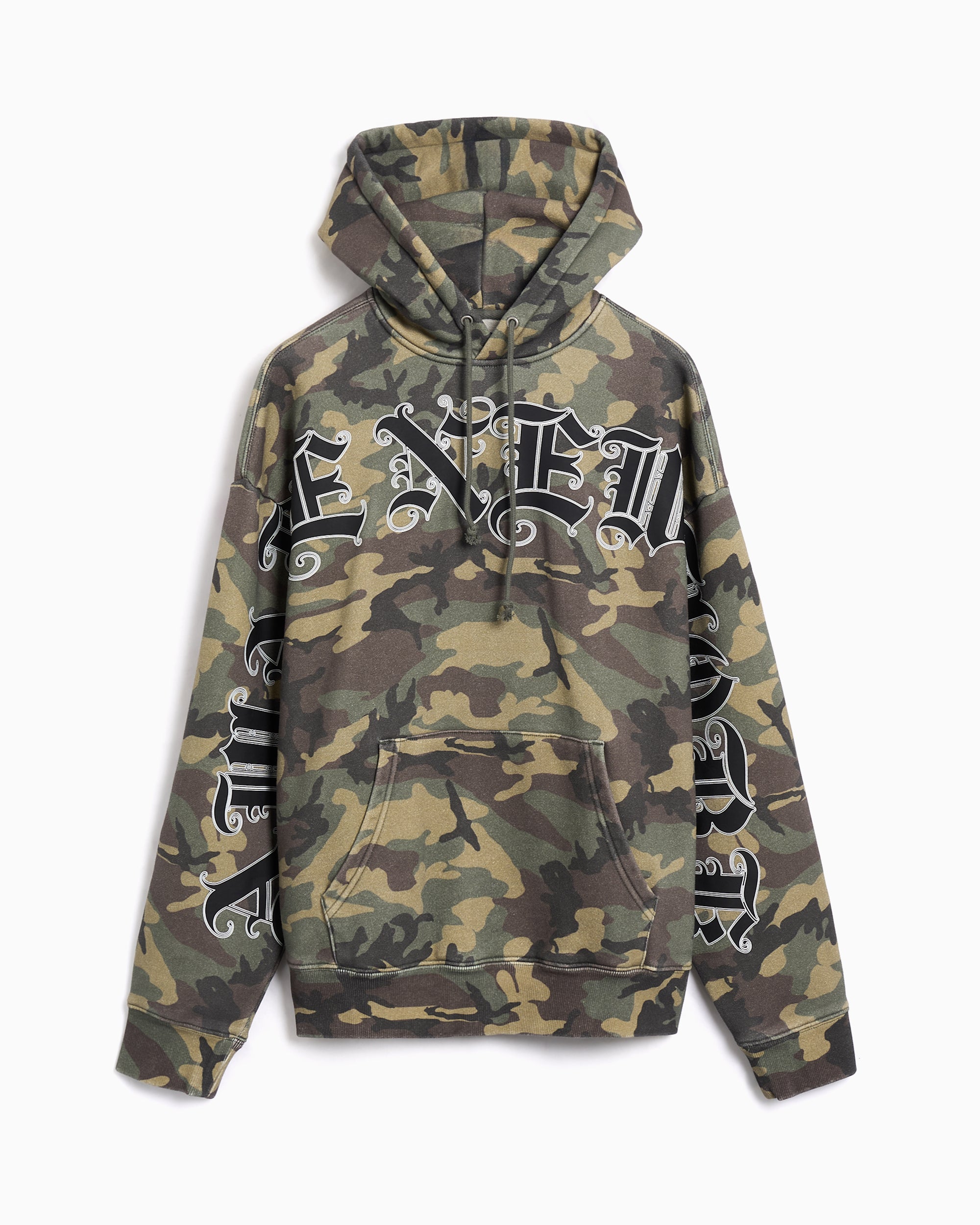 Sweatshirts Awake NY Old English Camo Men's Hoodie - AWK-FW25-HD002-CAMO