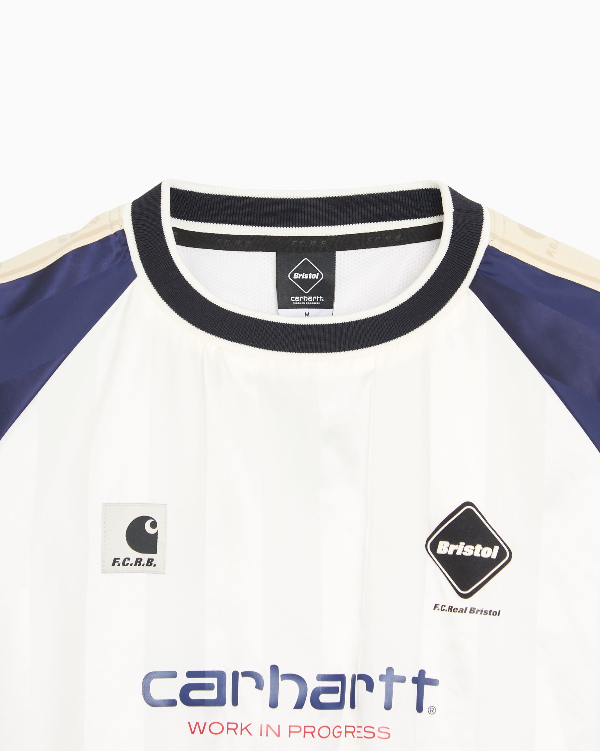 Carhartt WIP x F.C. Real Bristol Warm Up Striped Unisex Sweatshirt