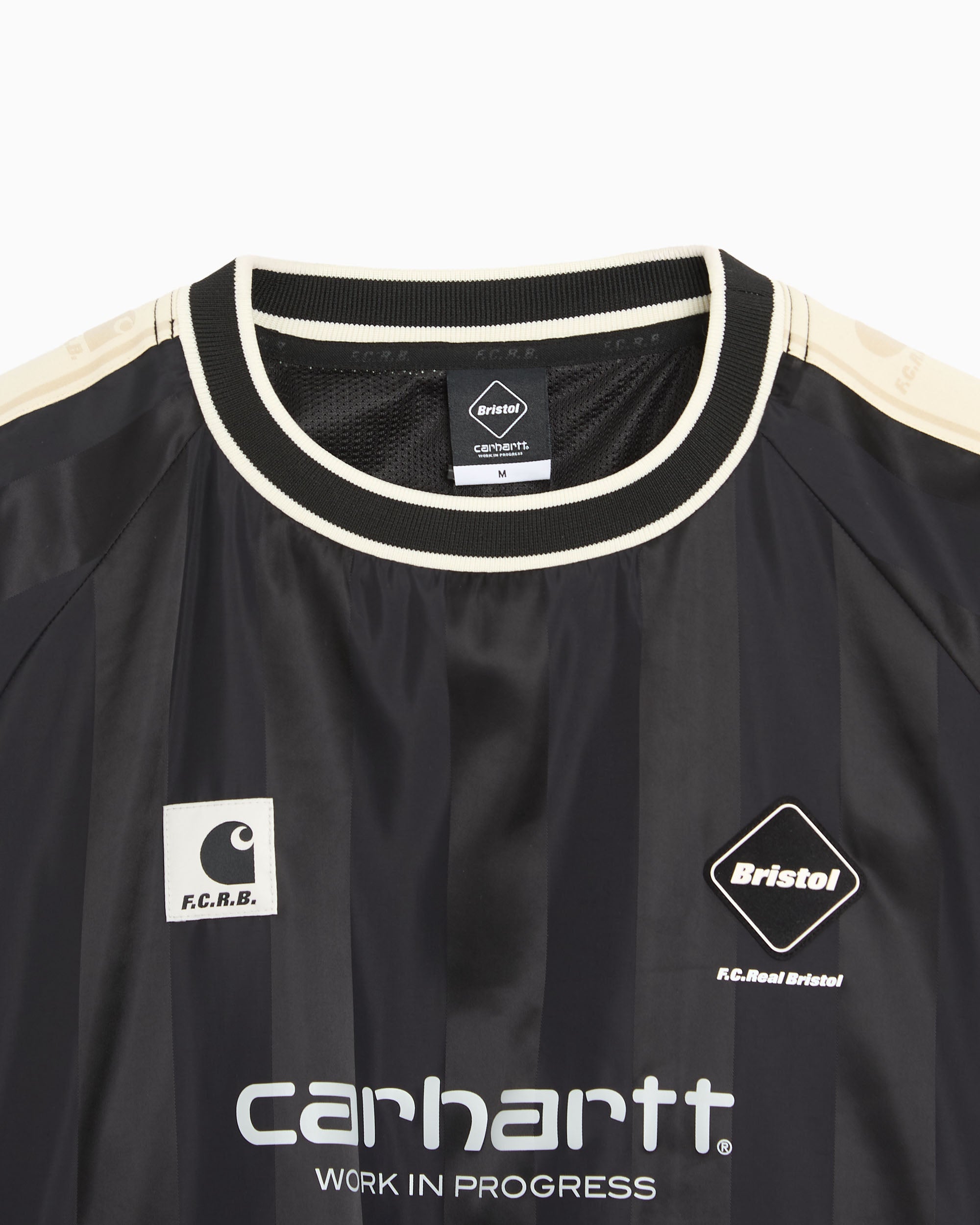 Carhartt WIP x F.C. Real Bristol Warm Up Striped Unisex Sweatshirt
