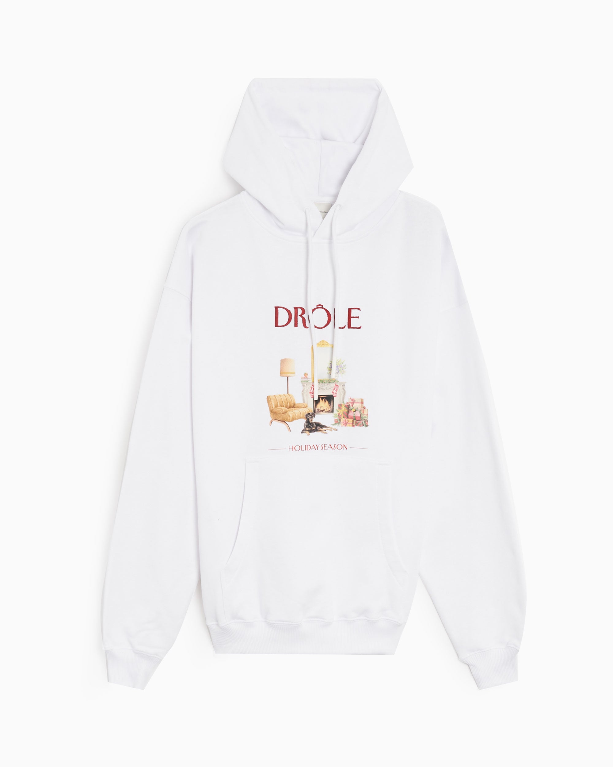 Sweatshirts Drôle de Monsieur Holiday Season Men's Hoodie Men's Hoodie - HO122-CO001-WT