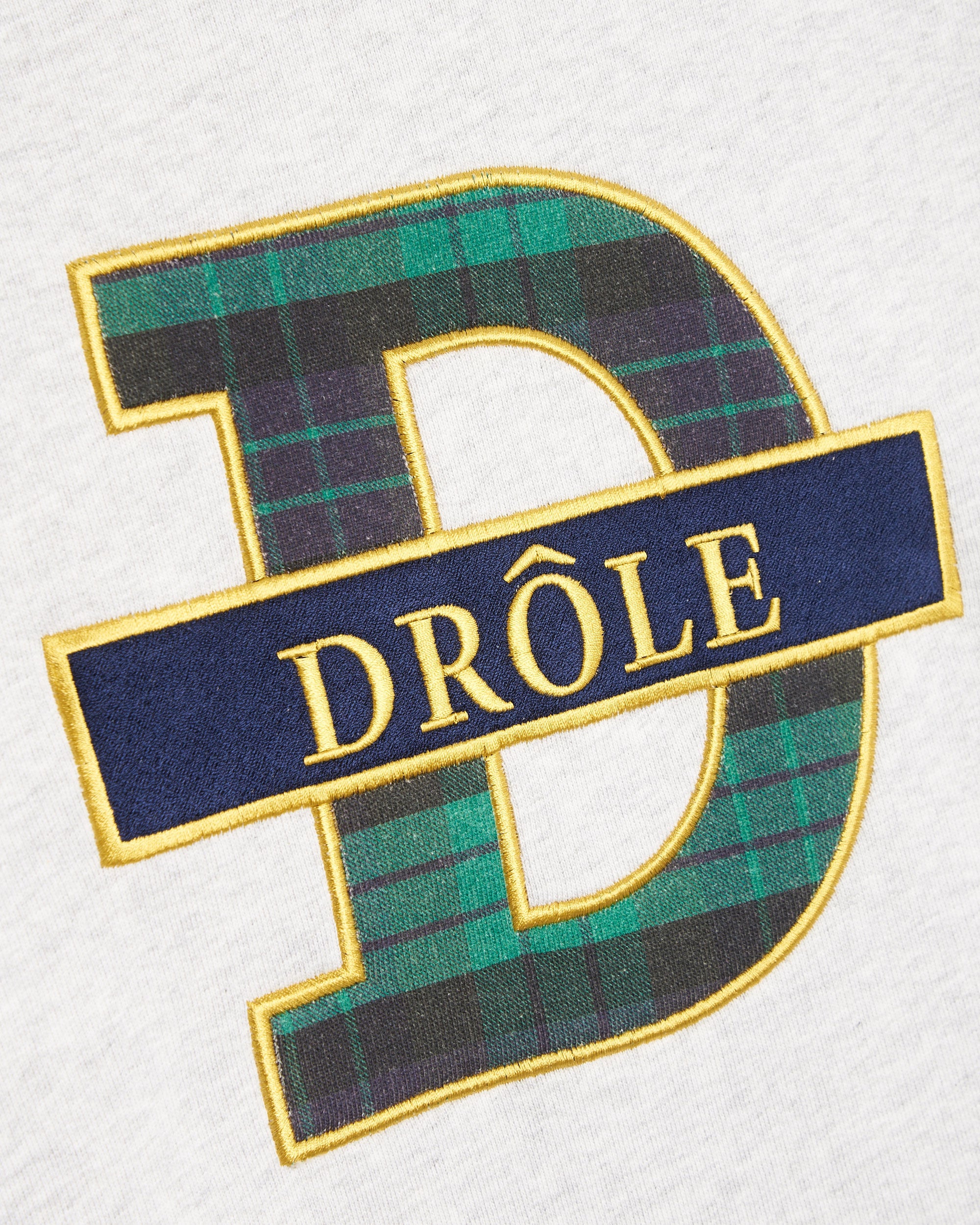 Sweatshirts Drôle de Monsieur Tartan Men's Hoodie Men's Hoodie - C-HO138-CO053-GY