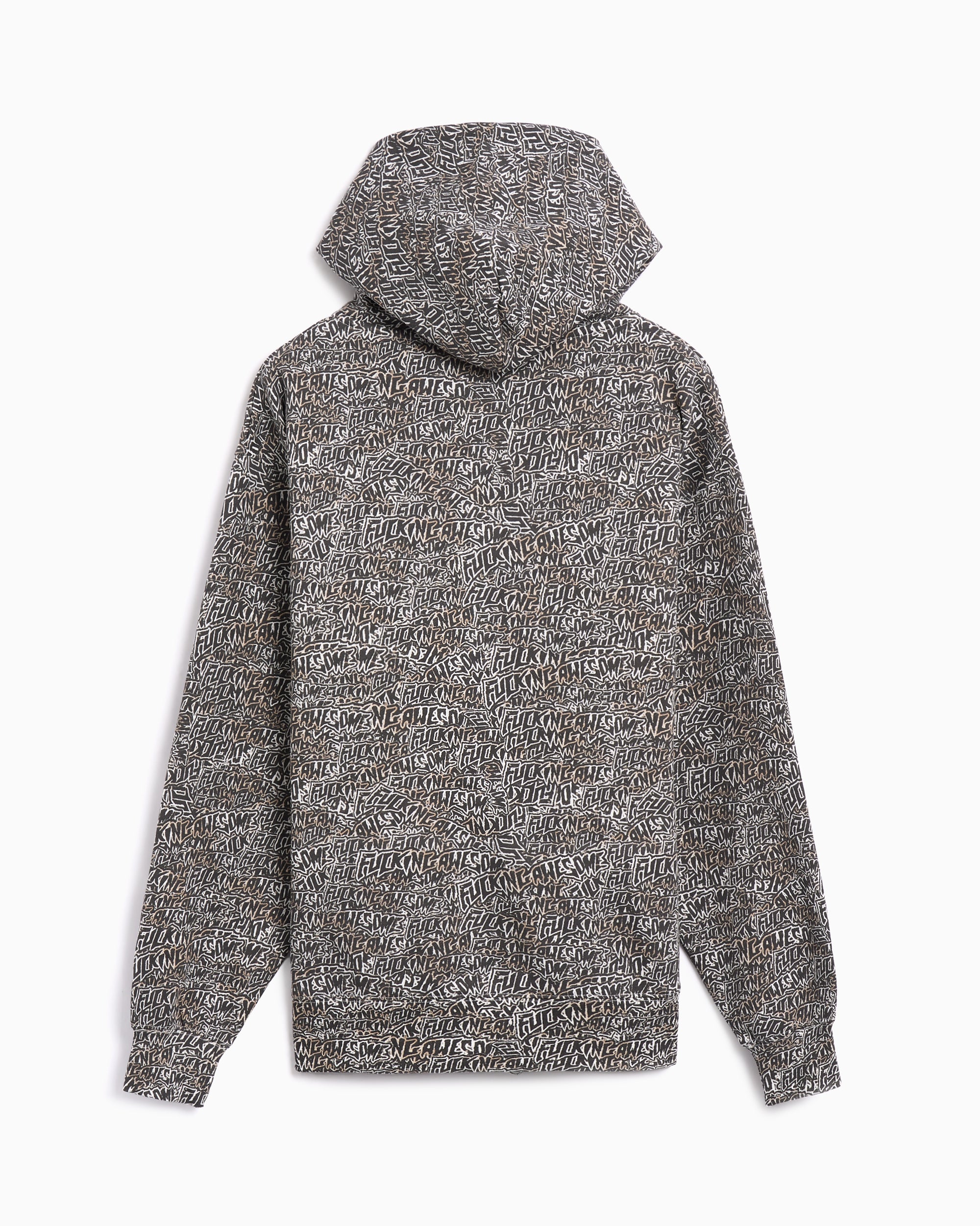 Fucking Awesome Burnt Sticker Stamp Men's Zip-Up Sweatshirt