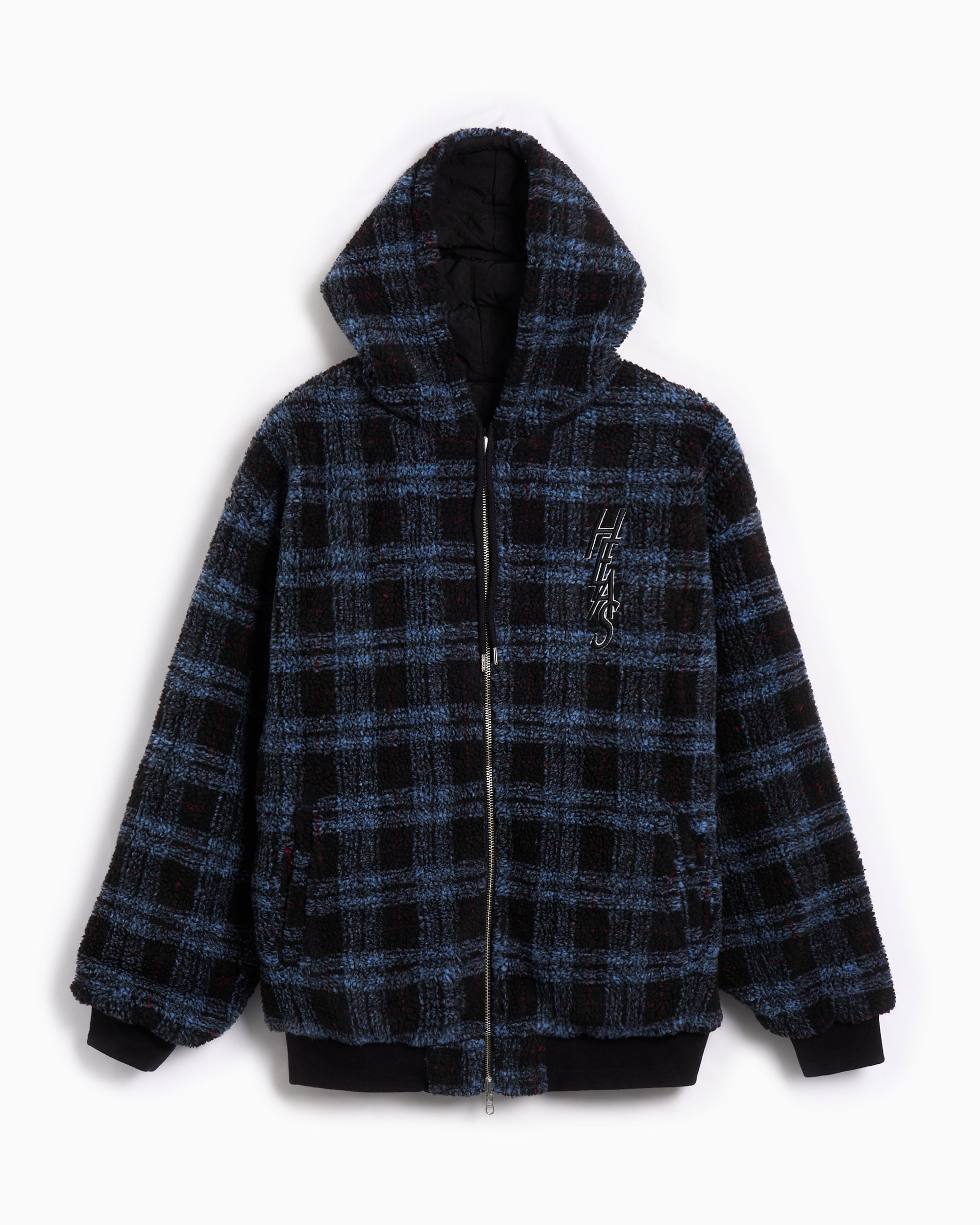 Sweatshirts Hélas. Ocaro Plaid Relaxed Men's Zip-Up Sweatshirt - A05S3D1JKTFZP02