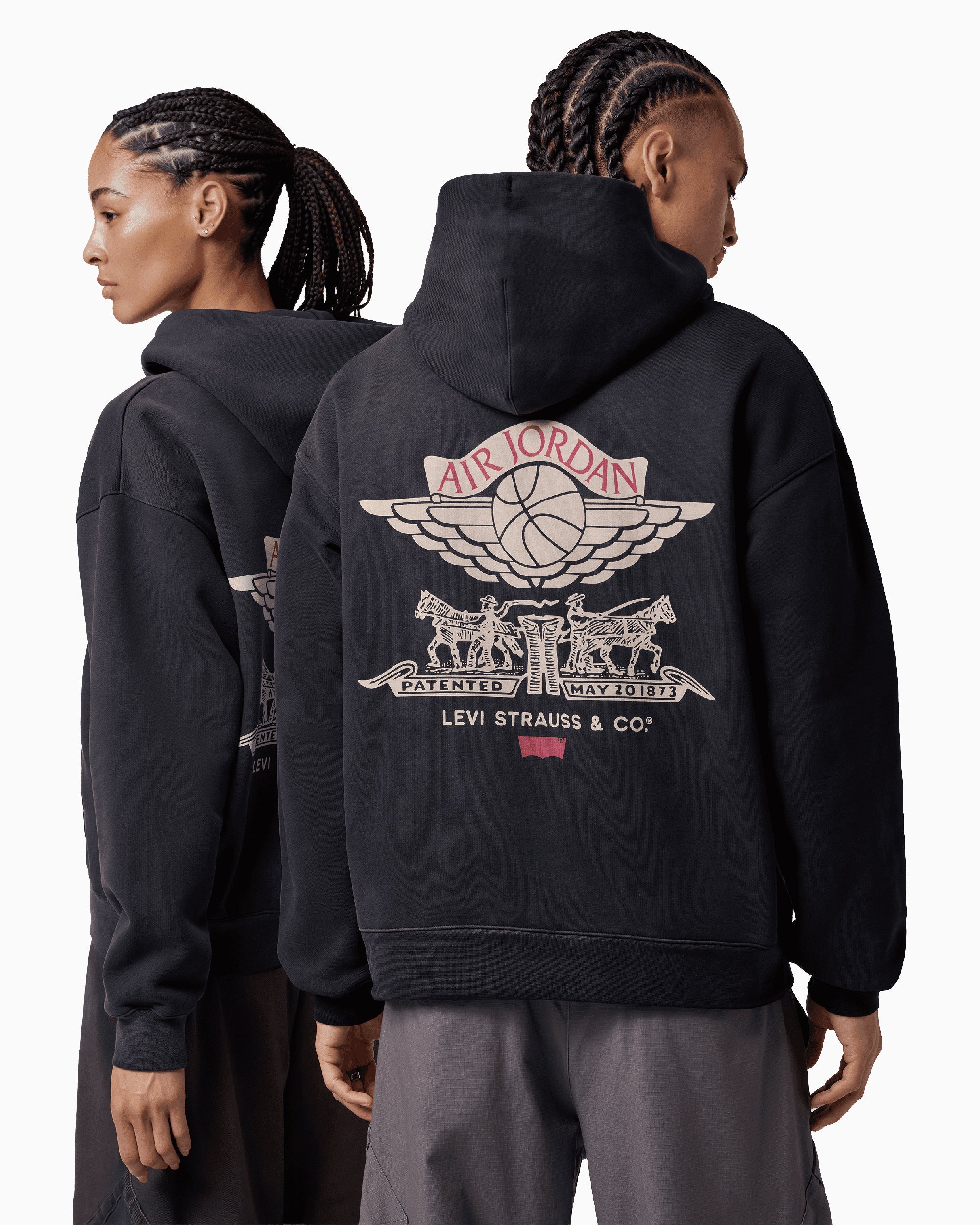 Jordan x Levi's Logo With Hood Relaxed Men's Zip-Up Sweatshirt