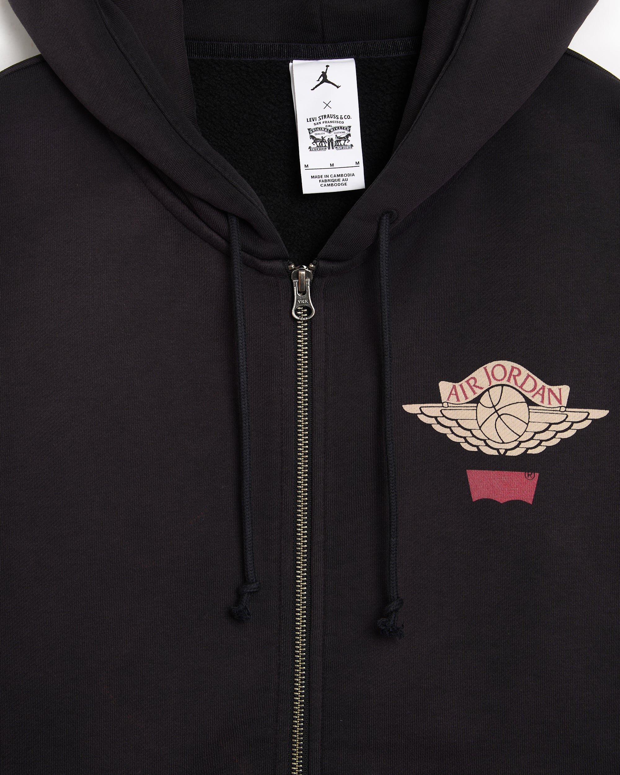 Jordan x Levi's Logo With Hood Relaxed Men's Zip-Up Sweatshirt