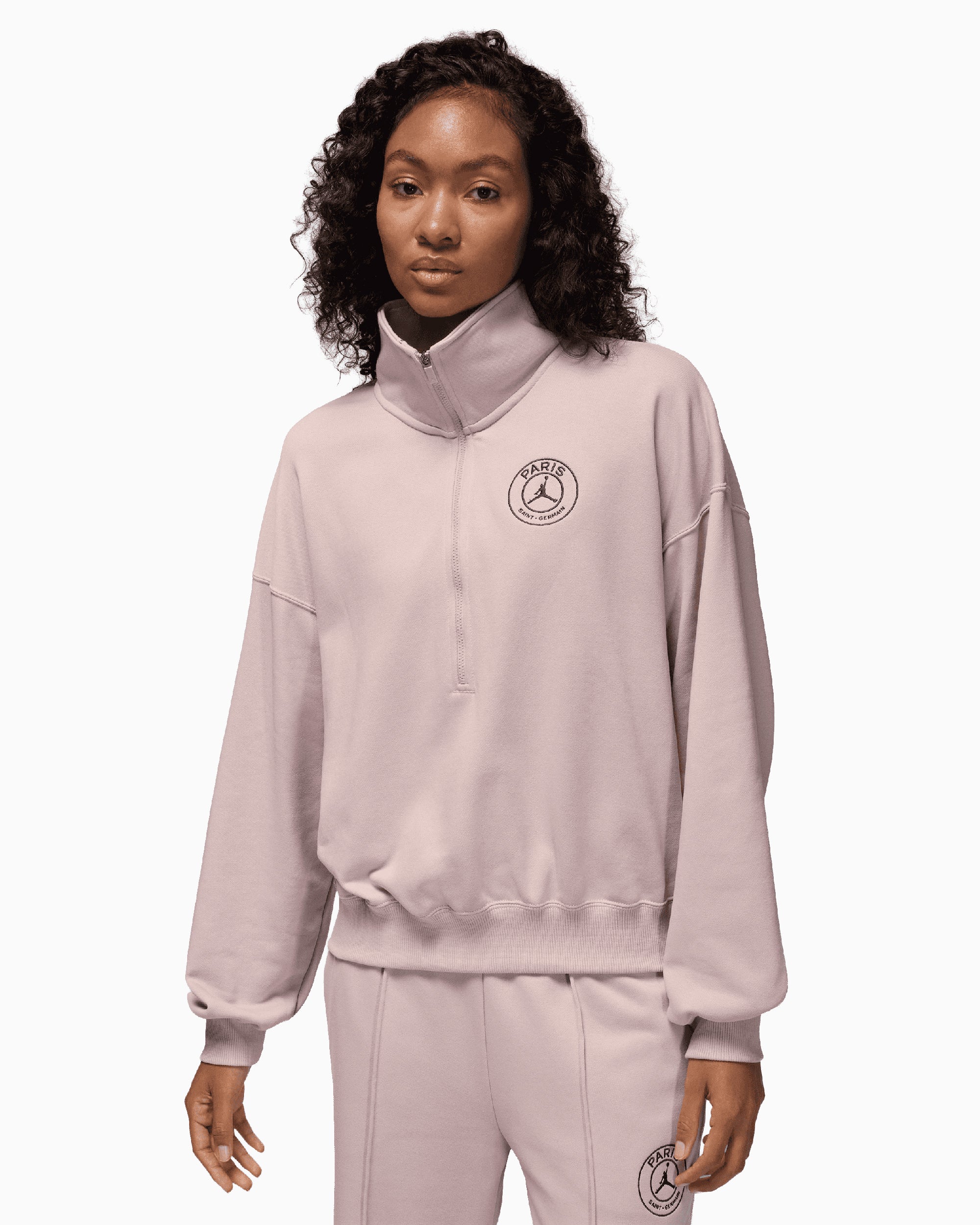 Jordan x PSG Fleece Logo Women's Half Zip Sweatshirt