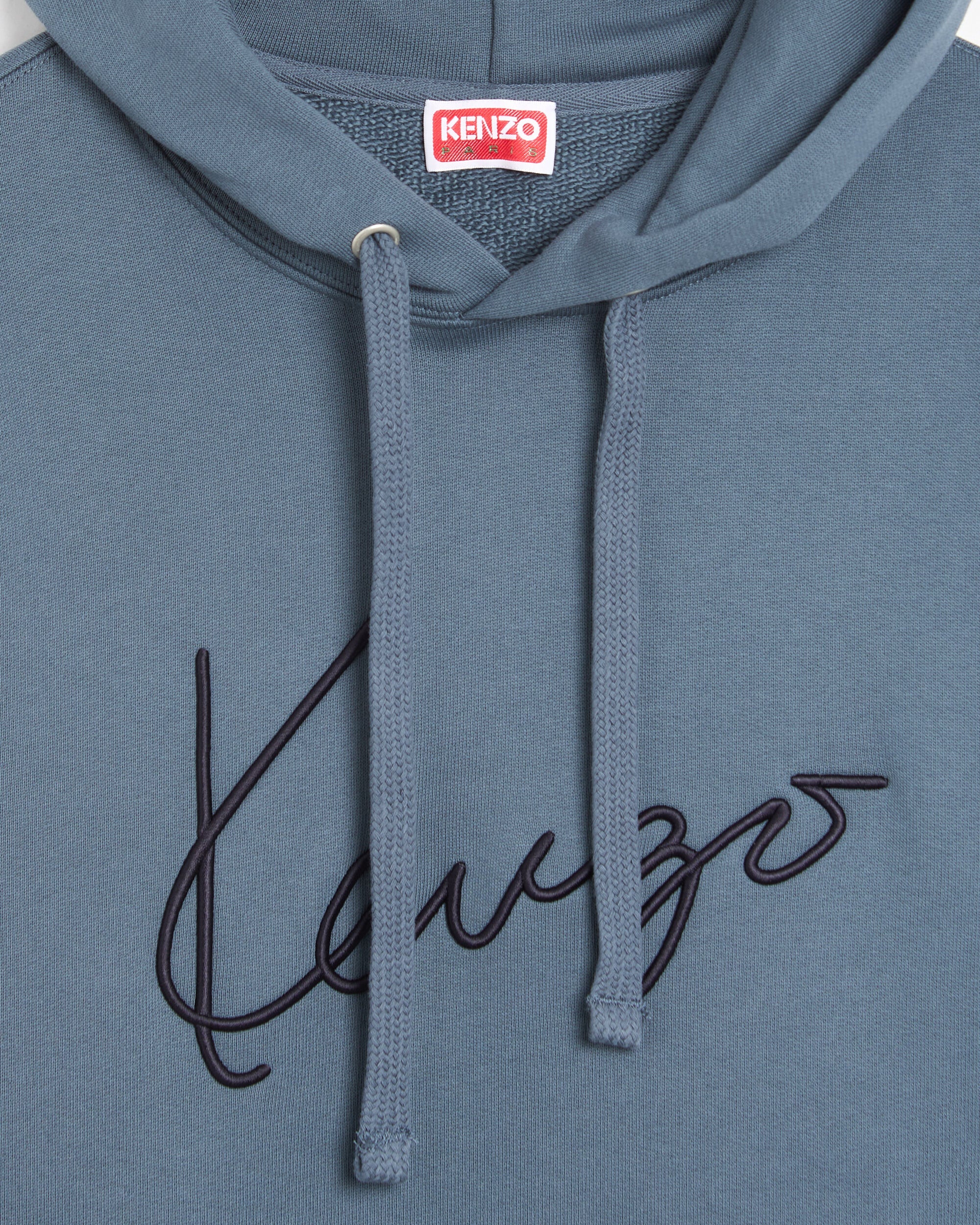 シグネチャーロゴ　フーディ Kenzo Signature Embroidered Men's Hoodie