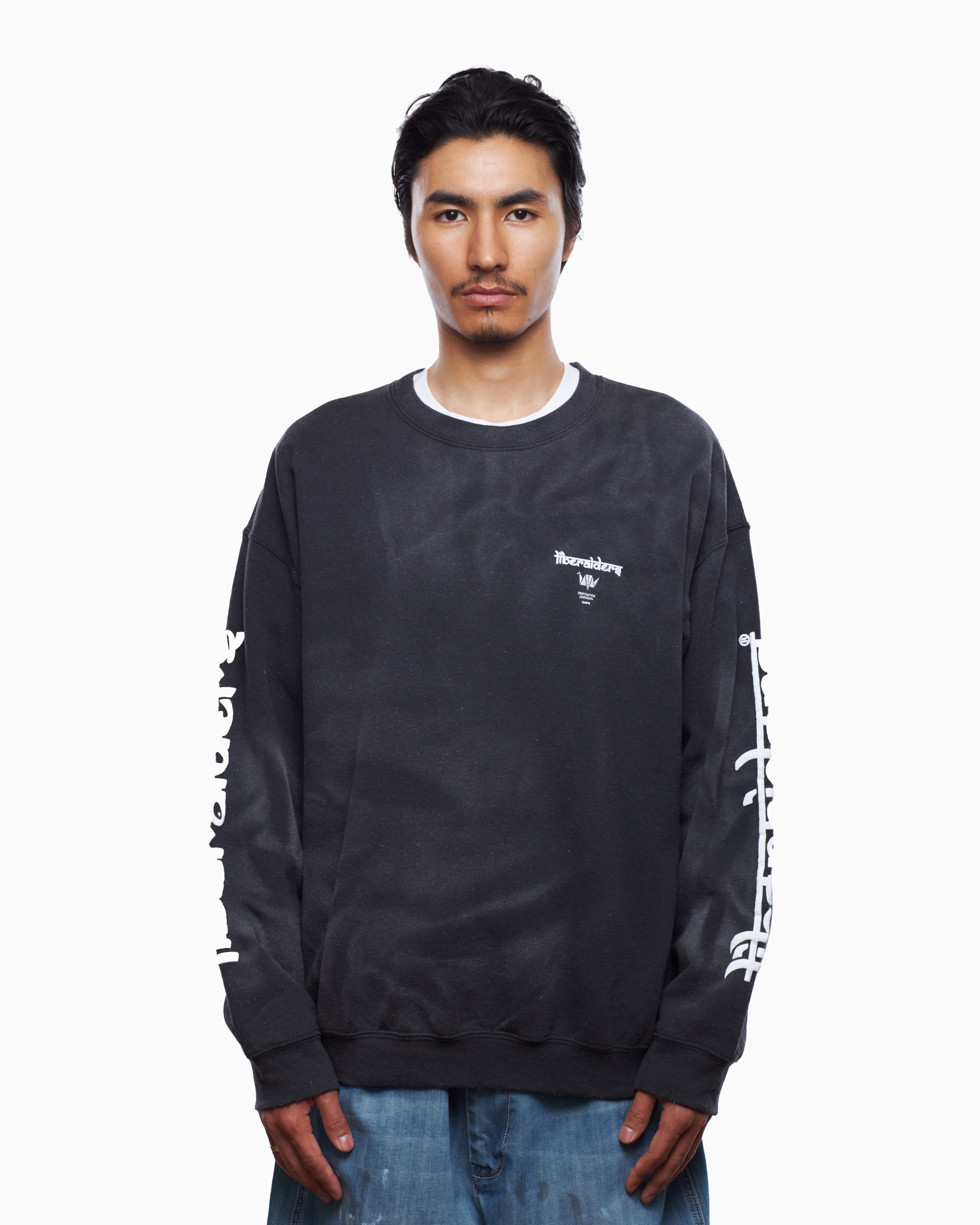 Sweatshirts Liberaiders® Liberaiders® Logo Vintage Men's Sweatshirt Men's Sweatshirt - 753192303-BLACK