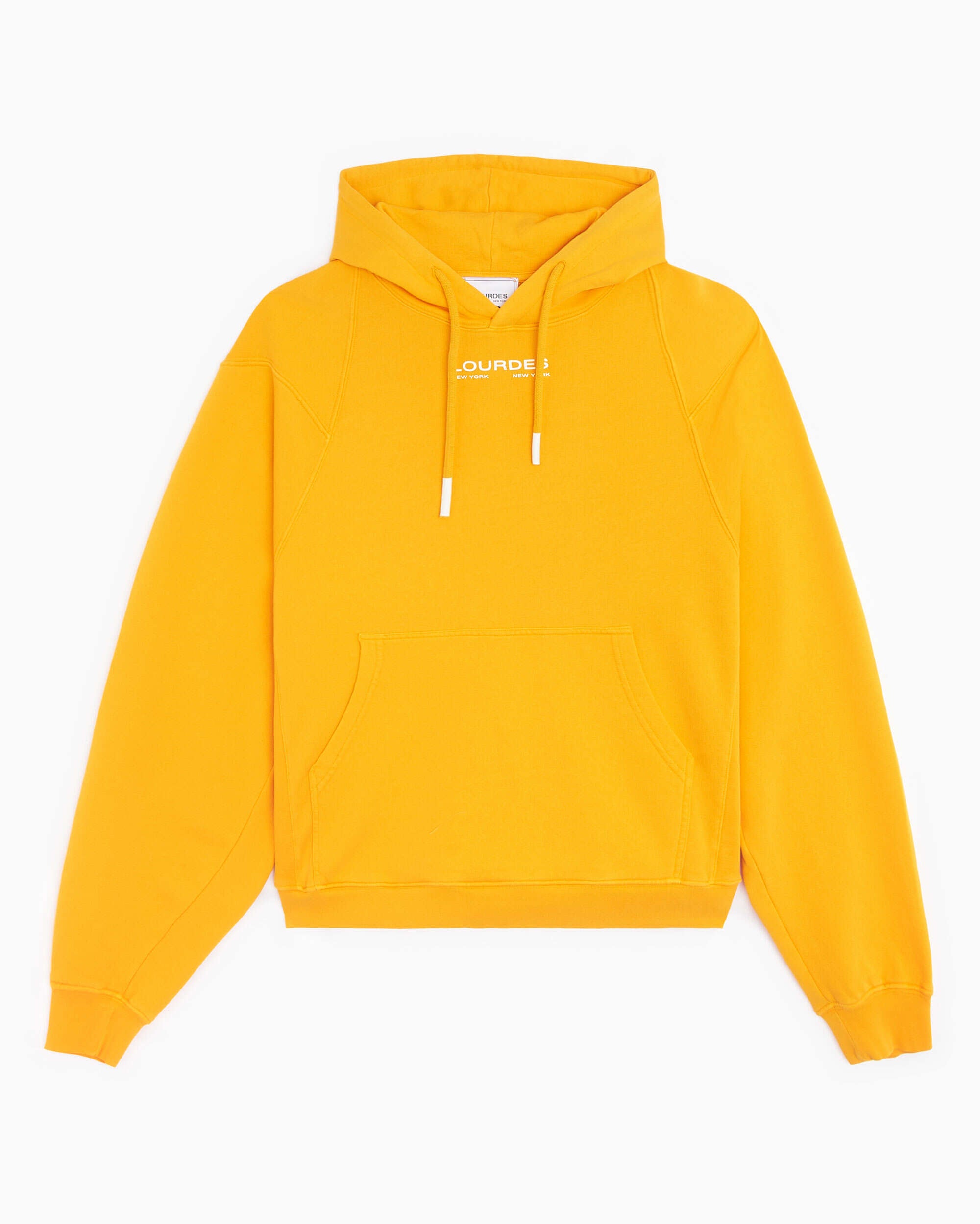 Sudadera con capucha Lourdes New York Lourdes Unisex Graphic Hoodie Unisex  Amarillo XL