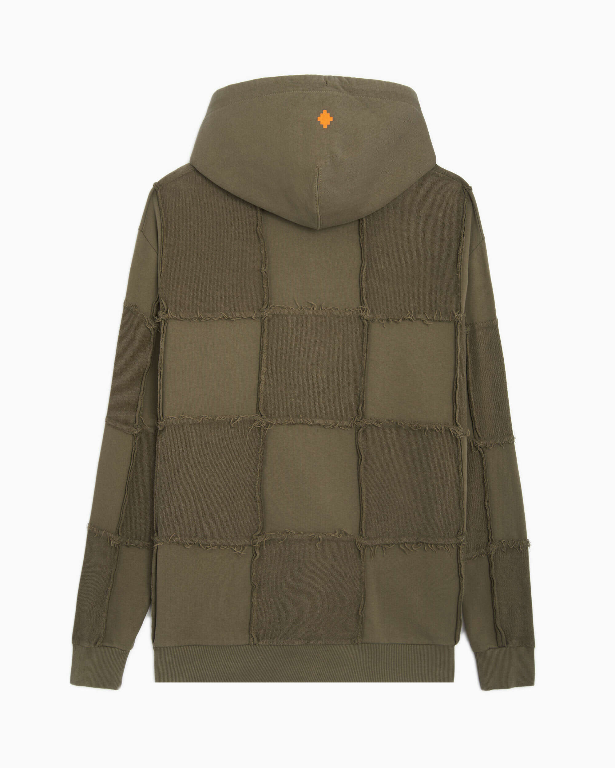 Marcelo Burlon Logo Check Over Full Zip Men's Hoodie Men's Hoodie