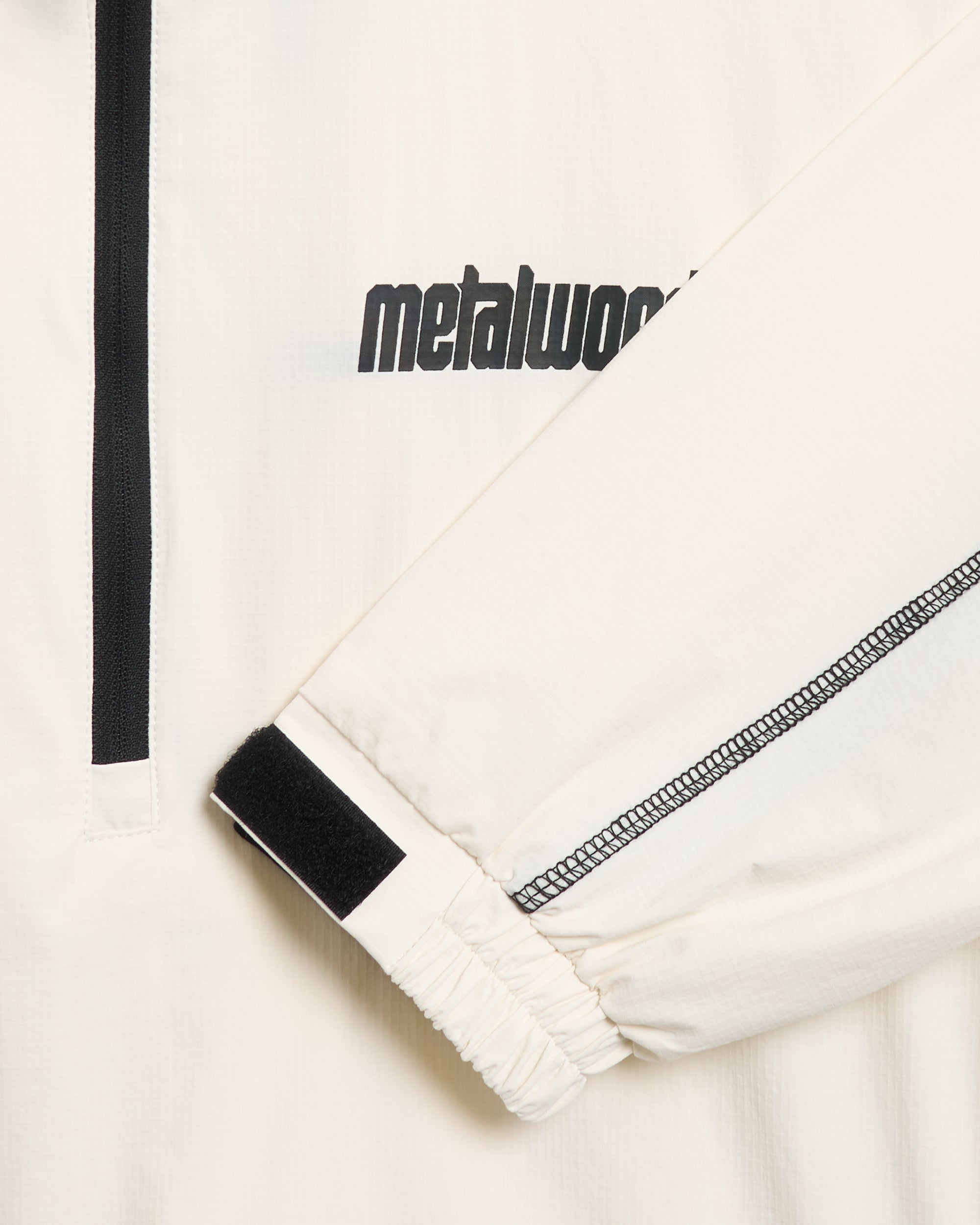 Sweatshirts Metalwood Studio Men's 1/4 Zip Sweatshirt Men's Half Zip Sweatshirt - MWS24-05-102-WHT