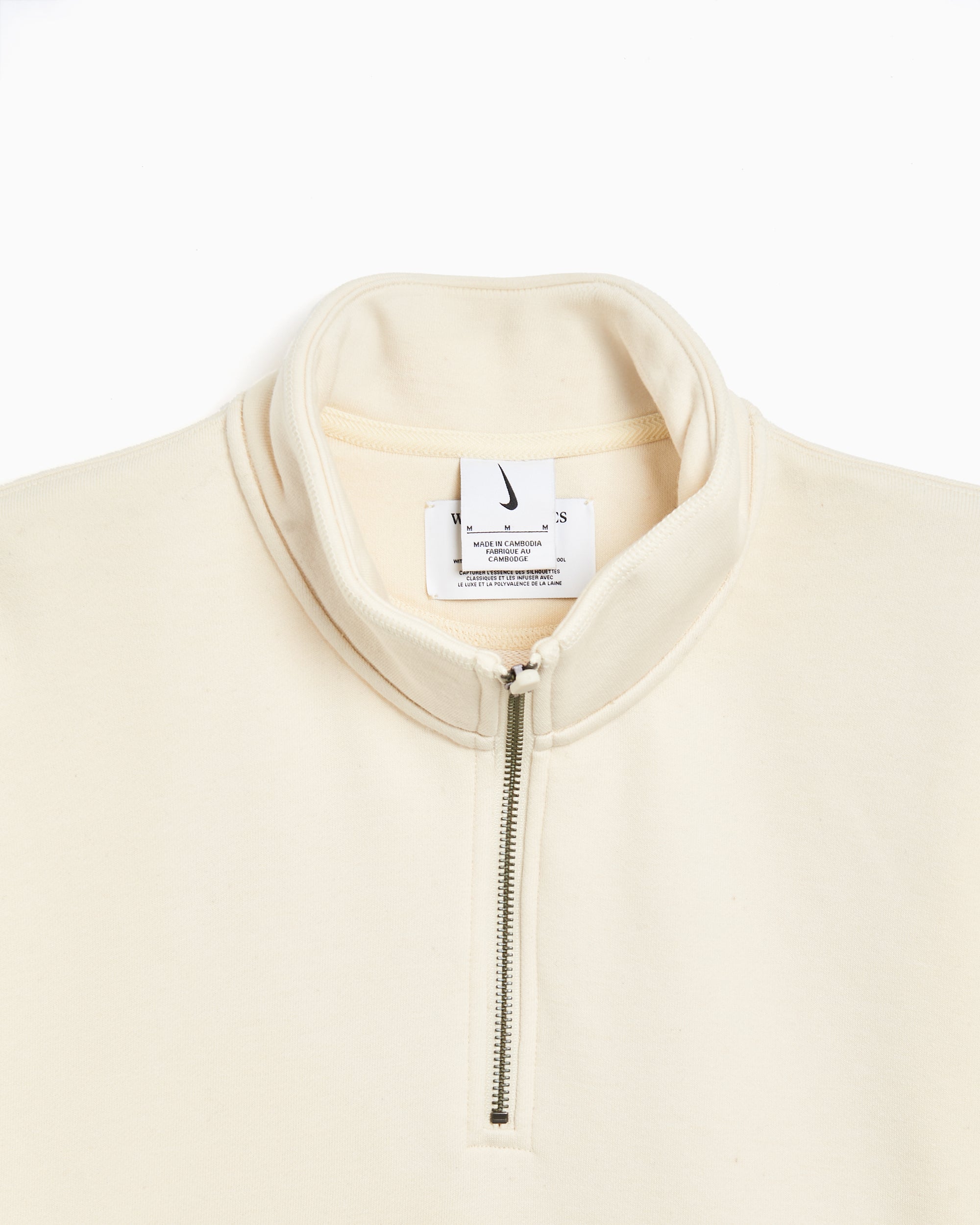 Nike Unisex Wool Classics Quarter Zip Sweatshirt Unisex Half Zip Sweat