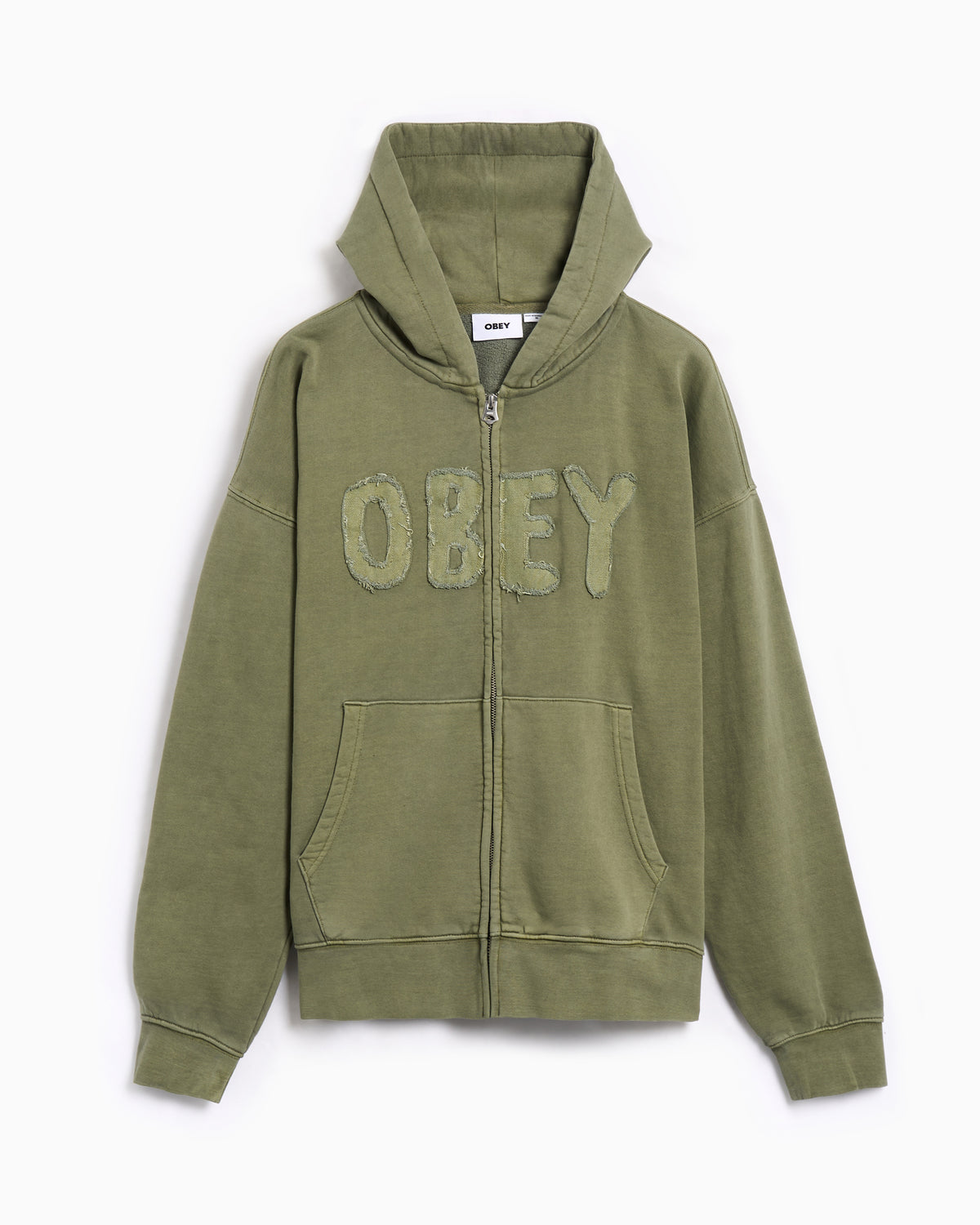 Sweat Zippé Boxy OBEY Clothing Hybrid Faded pour homme
