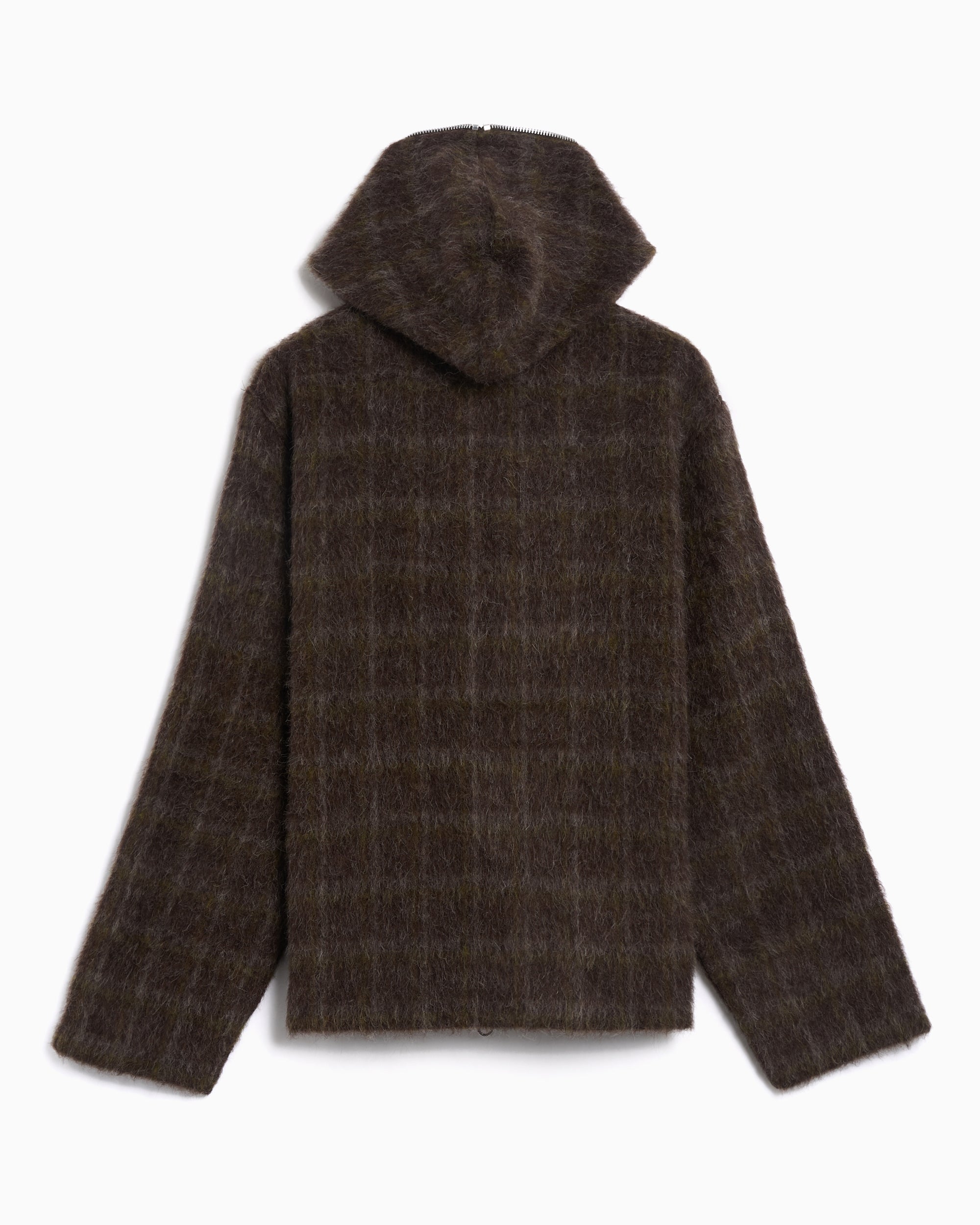 Our Legacy Plaid Relaxed Men's Zip-Up Sweatshirt