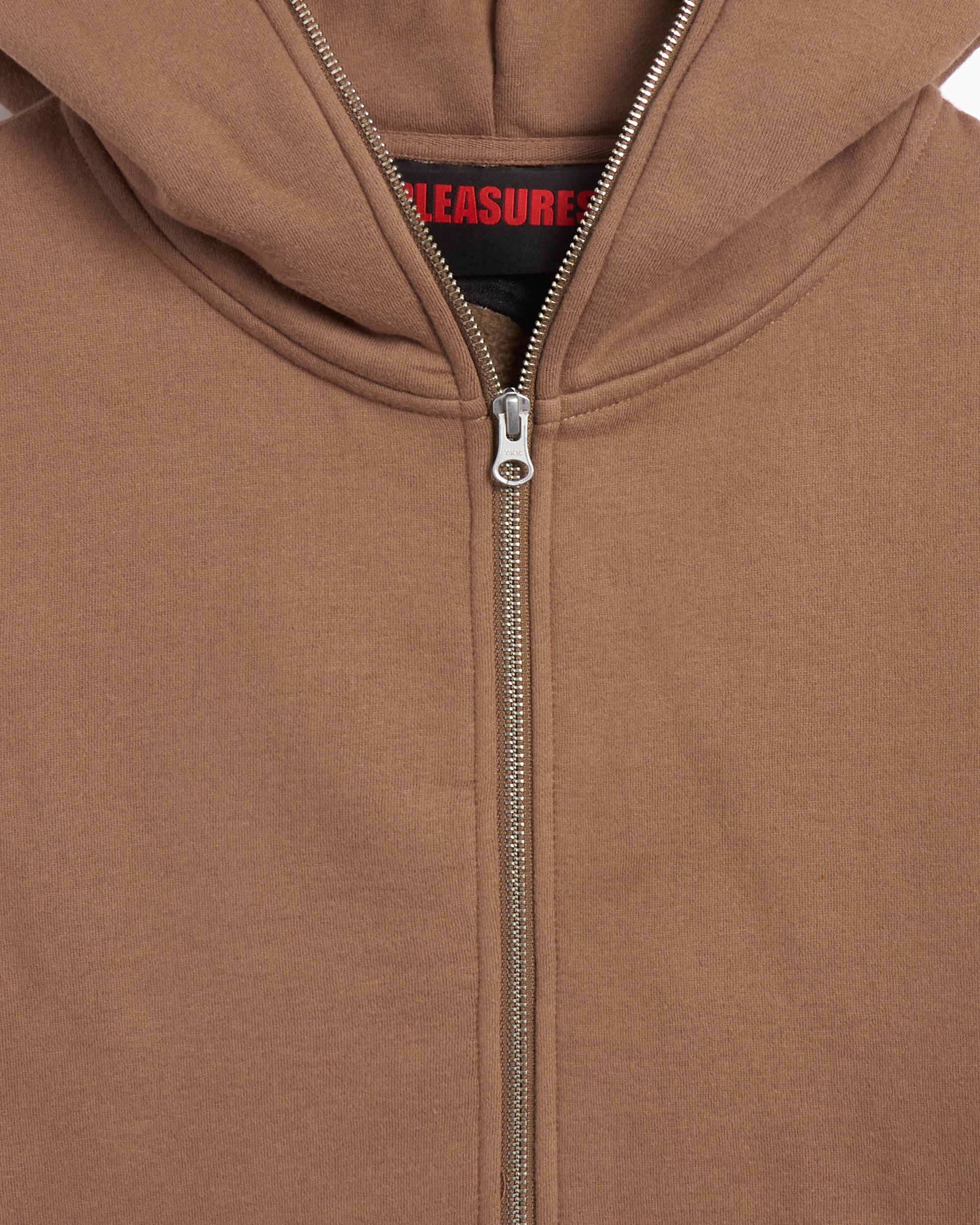 Sweatshirts Pleasures Dragon Zip Men's Hoodie Men's Zip-Up Sweatshirt - P24W032-BROWN