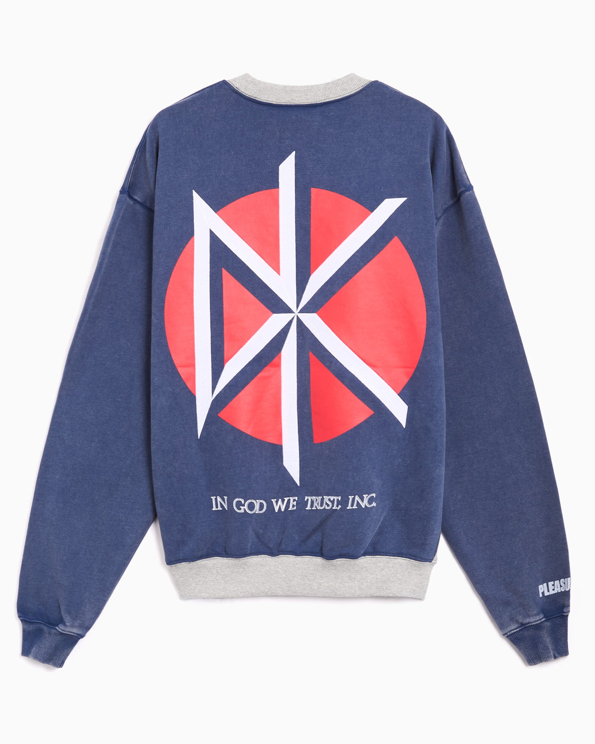 Sweatshirts Pleasures x Dead Kennedys Deaf Club Graphic Men's Sweatshirt - P26FDK001-NAVY