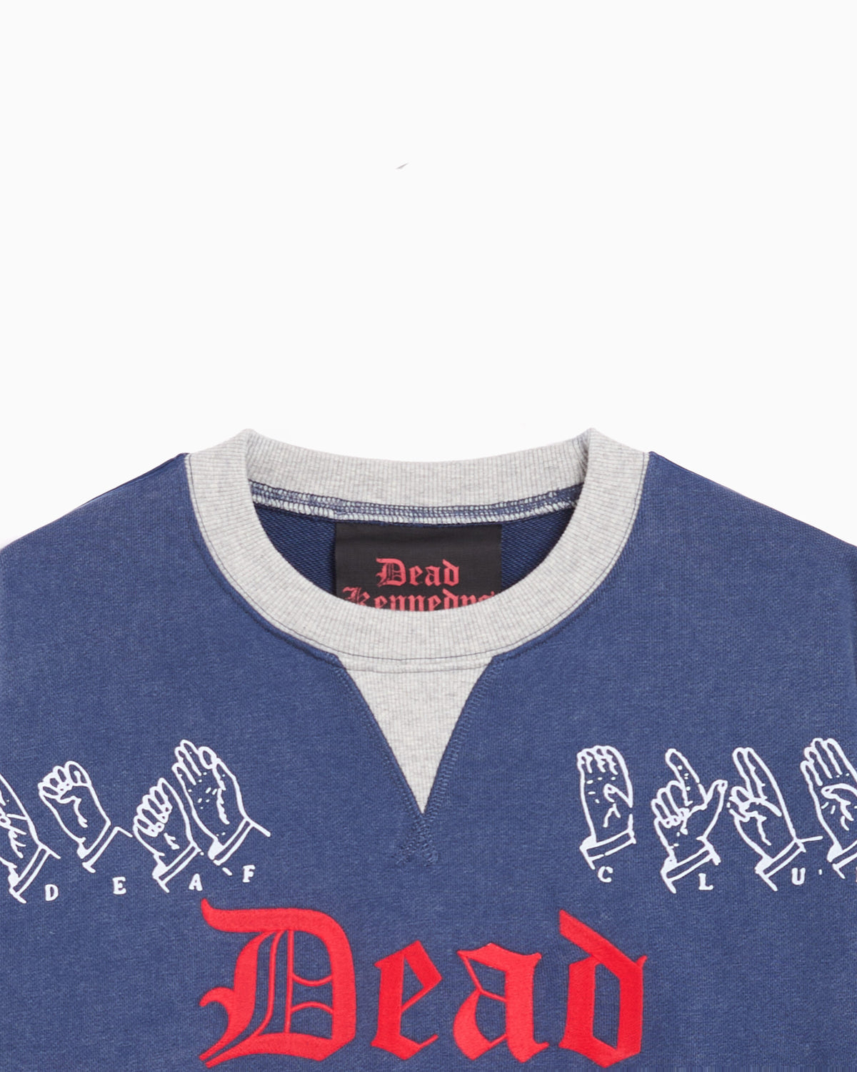 Sweatshirts Pleasures x Dead Kennedys Deaf Club Graphic Men's Sweatshirt - P26FDK001-NAVY