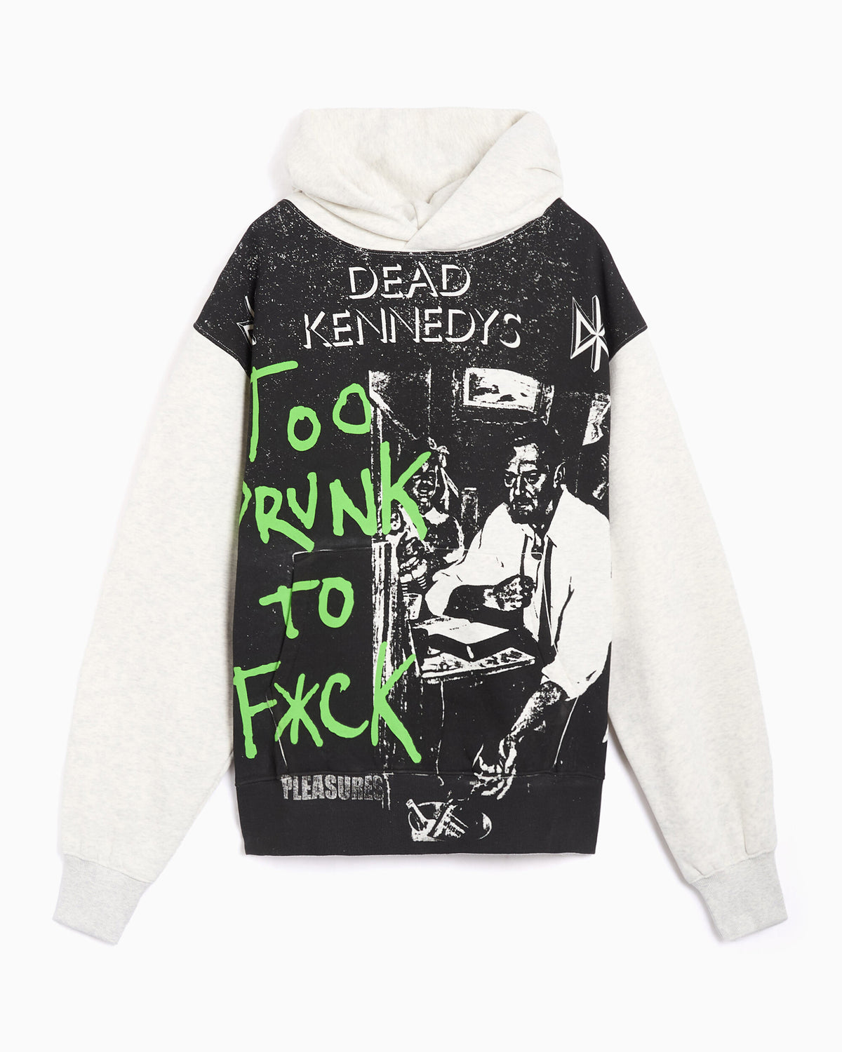 Sweatshirts Pleasures x Dead Kennedys TDTF Graphic Men's Hoodie - P26FDK003-ASH