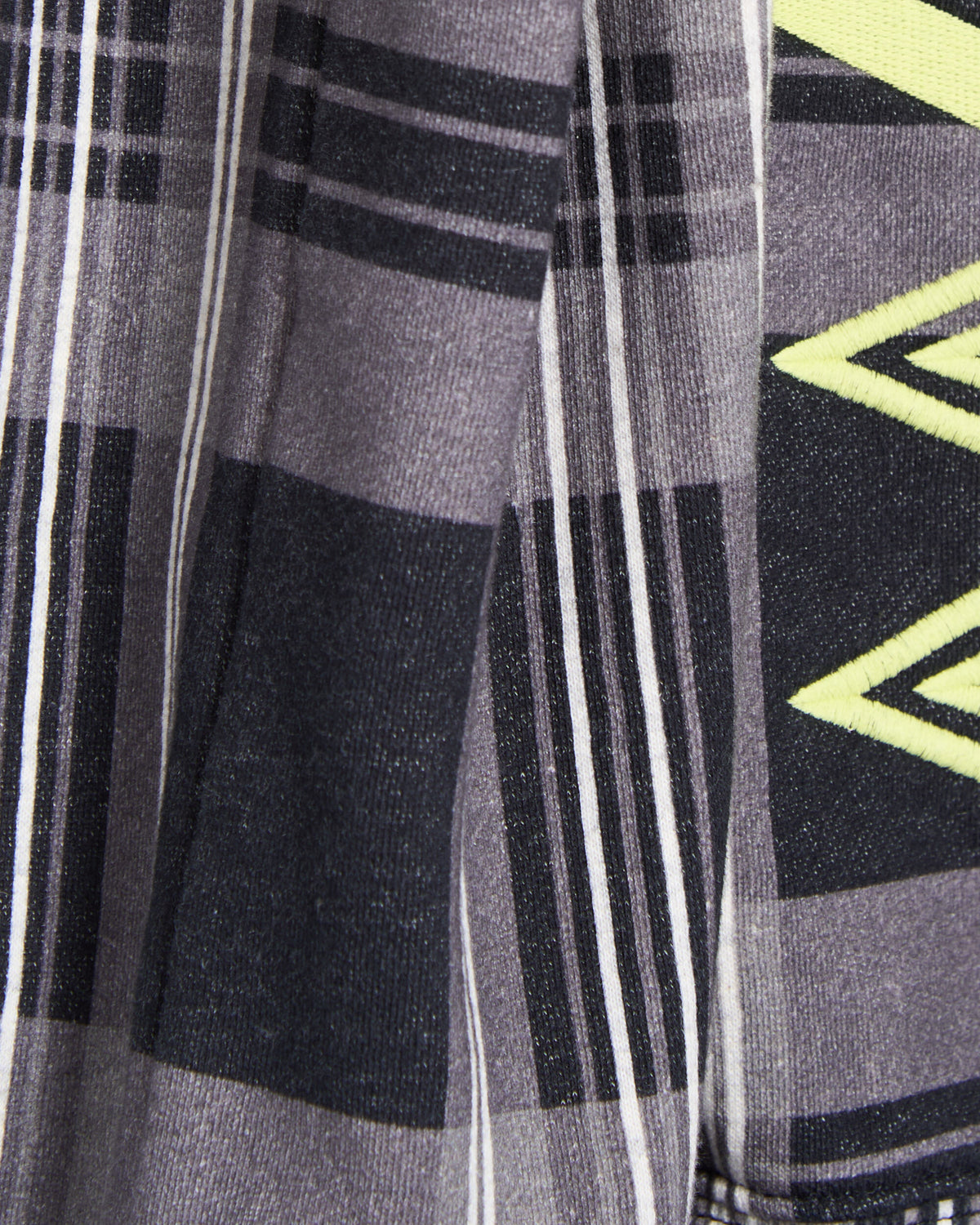 Sweatshirts Pleasures x Umbro "Spine" Plaid Relaxed Men's Hoodie - P26U007-BLACK