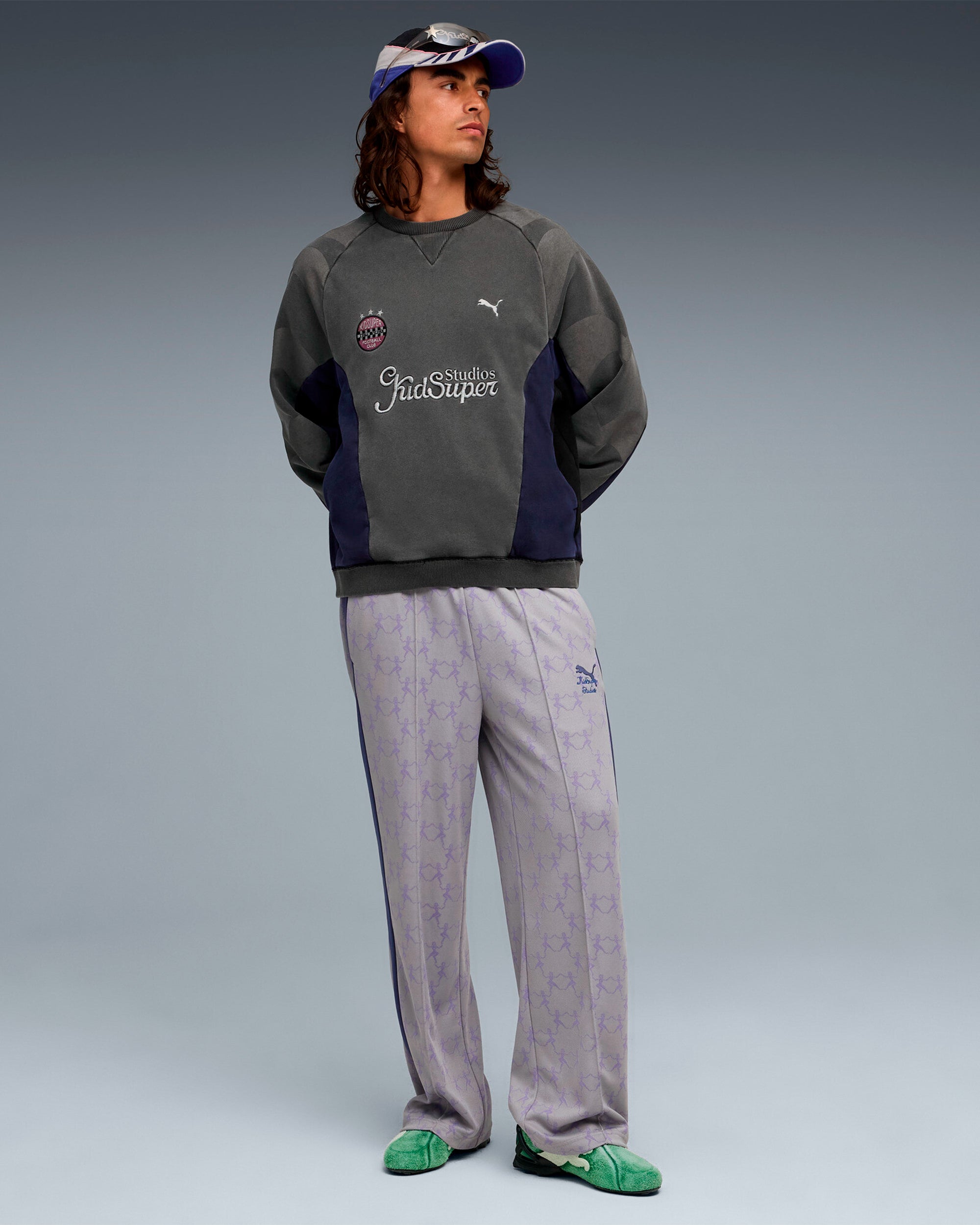ムーモ Puma x KidSuper Crew Graphic Men's Sweatshirt