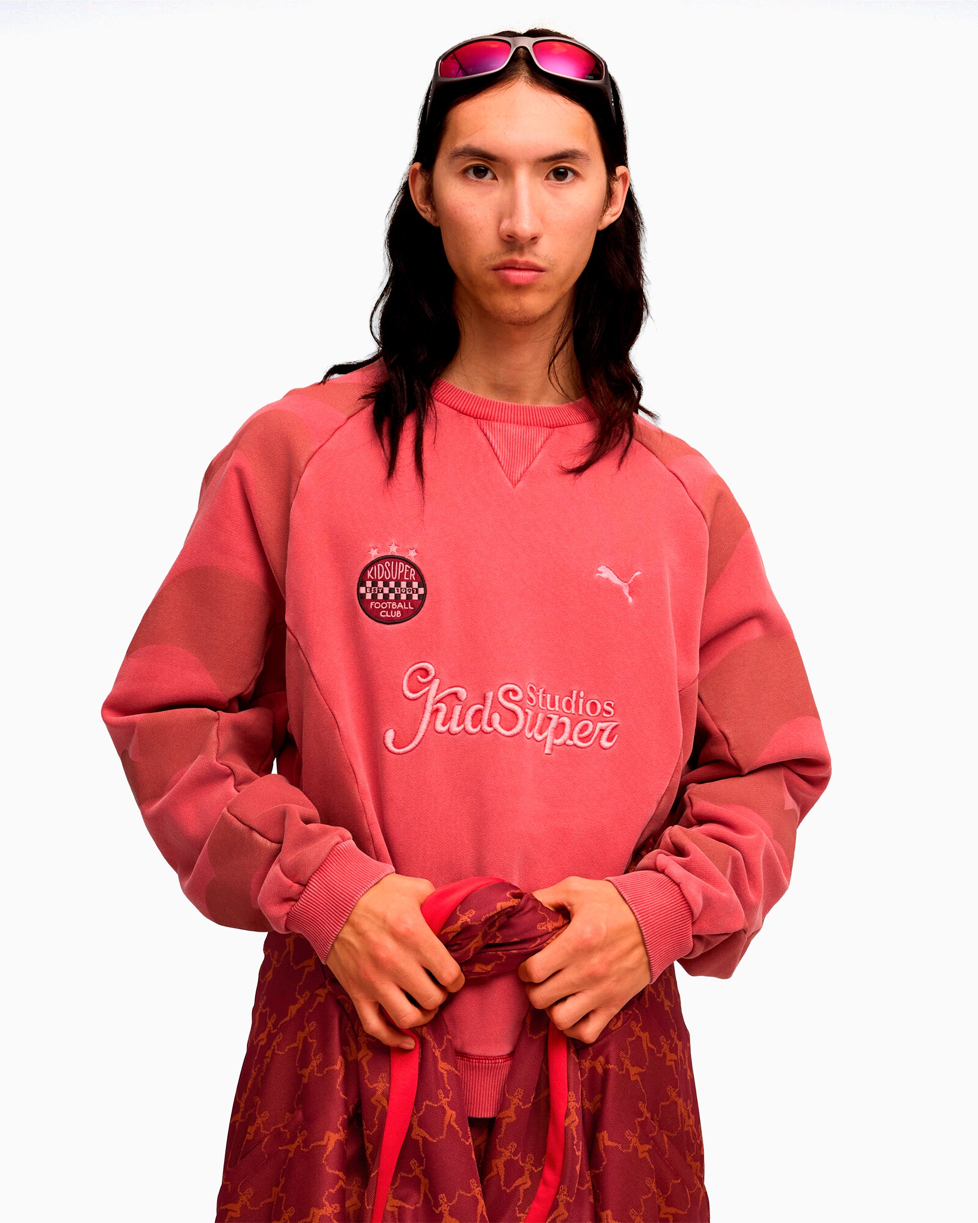 Puma x KidSuper Crew Logo Relaxed Men's Sweatshirt