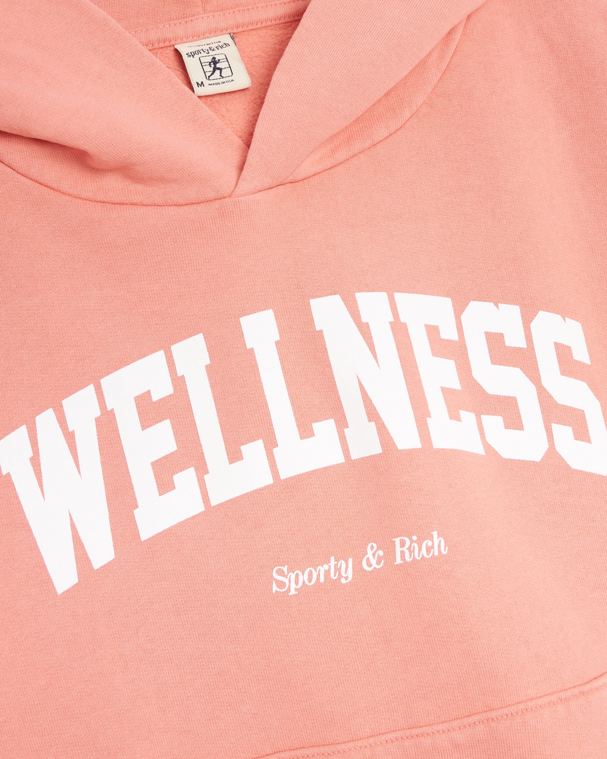 SPORTY &amp; RICH WELLNESS スウェットパーカー Wellness Club Flocked Hoodie - Navy/Cream – Sporty & Rich