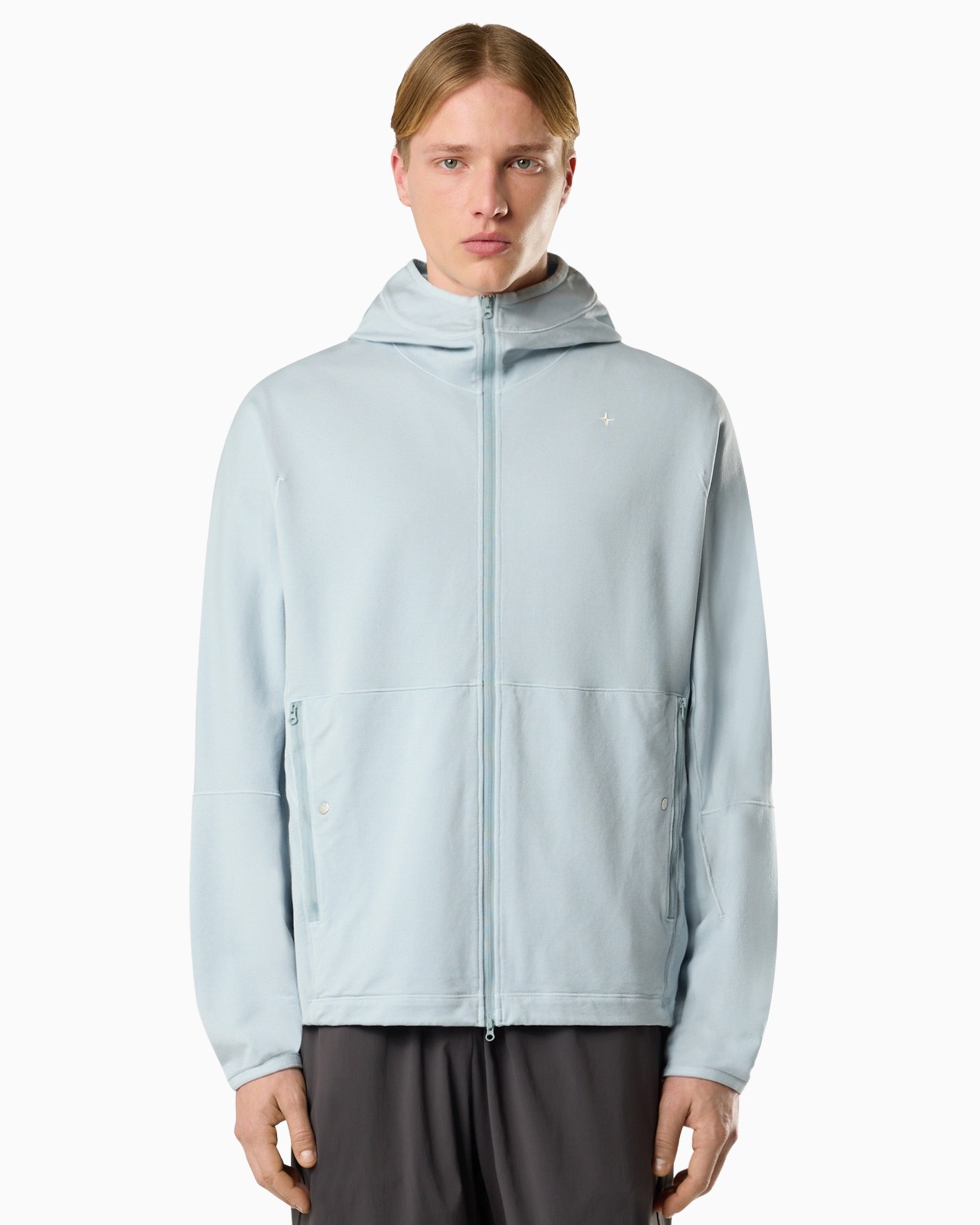 Stone Island Stellina With Hood Men's Zip-Up Sweatshirt