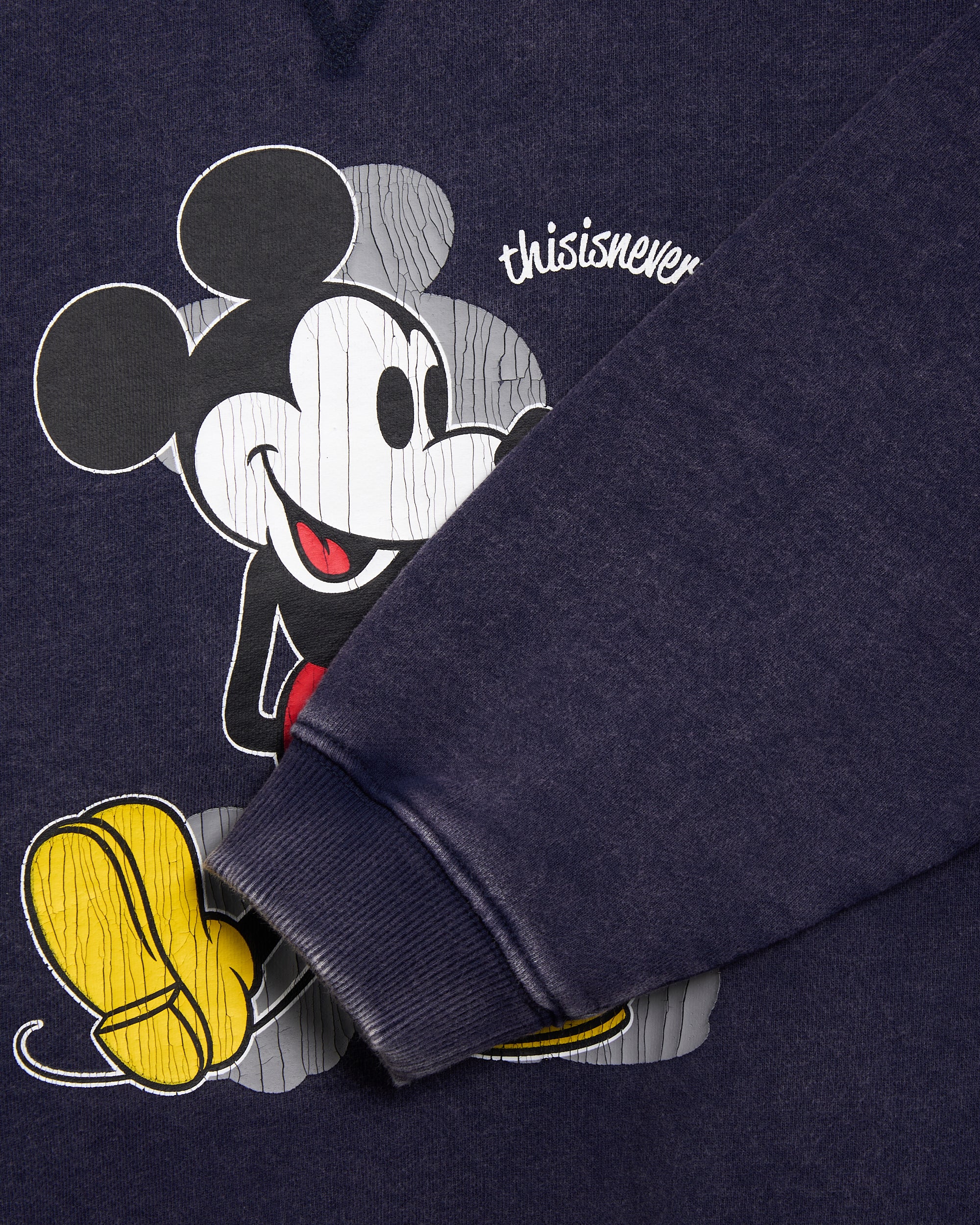 Sweatshirts thisisneverthat® x Disney Mickey Classic Graphic Relaxed Men's Sweatshirt - DS251TSWCW01-NAV