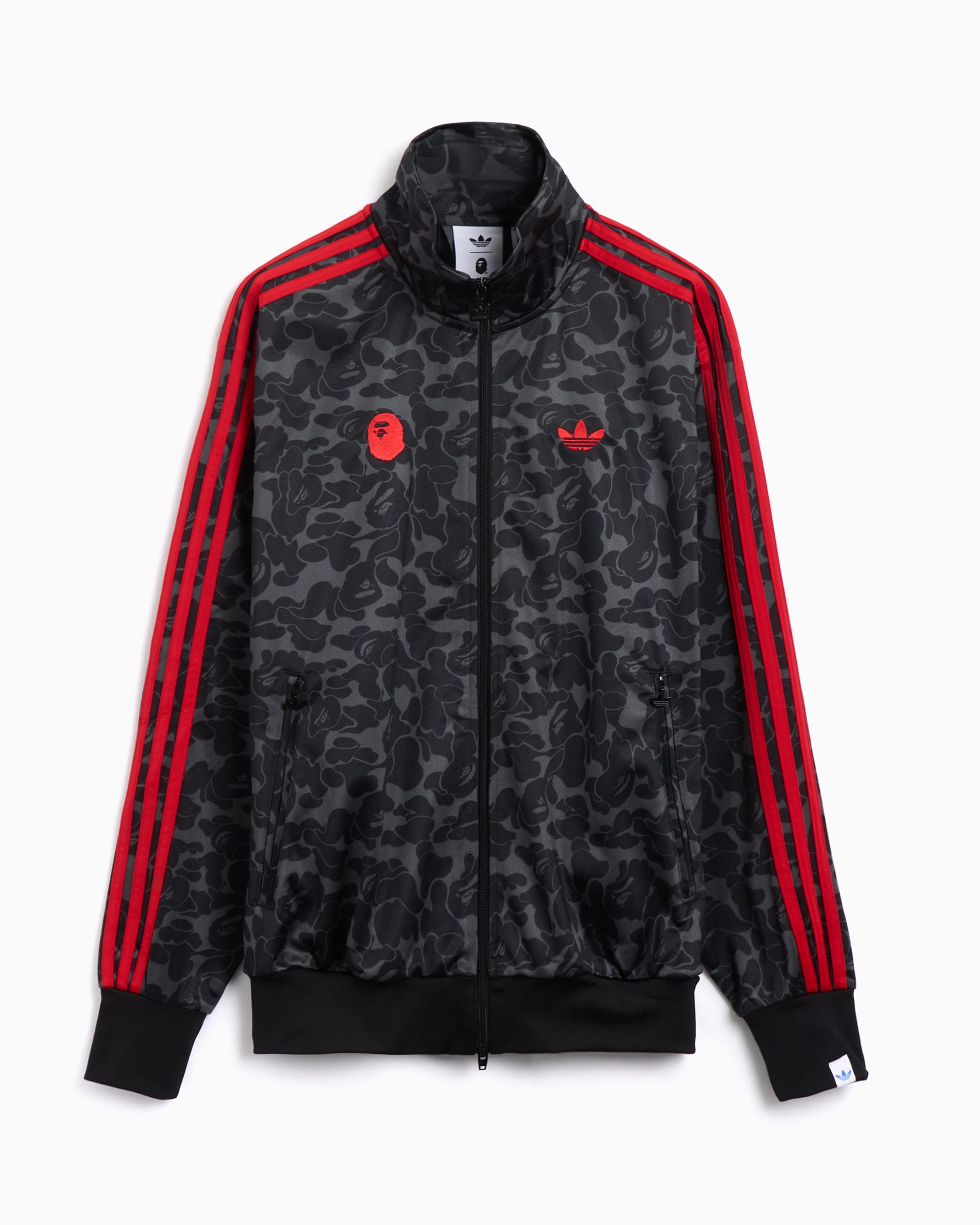 Sweatshirts X BAPE adidas Originals x BAPE Football Men's Track Jacket Relaxed Men's Zip-Up Sweatshirt - JN7117