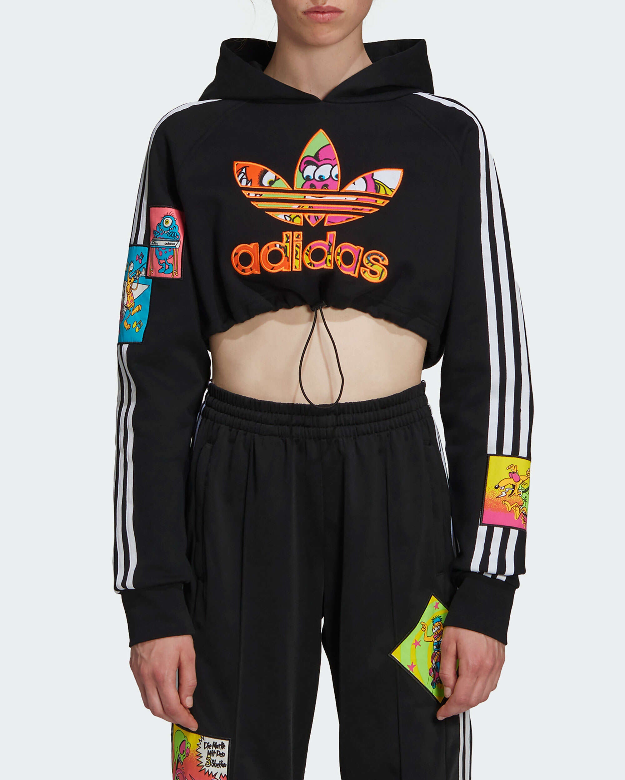 X Jeremy Scott adidas x Jeremy Scott Women's Cropped Hoodie Women's Ho