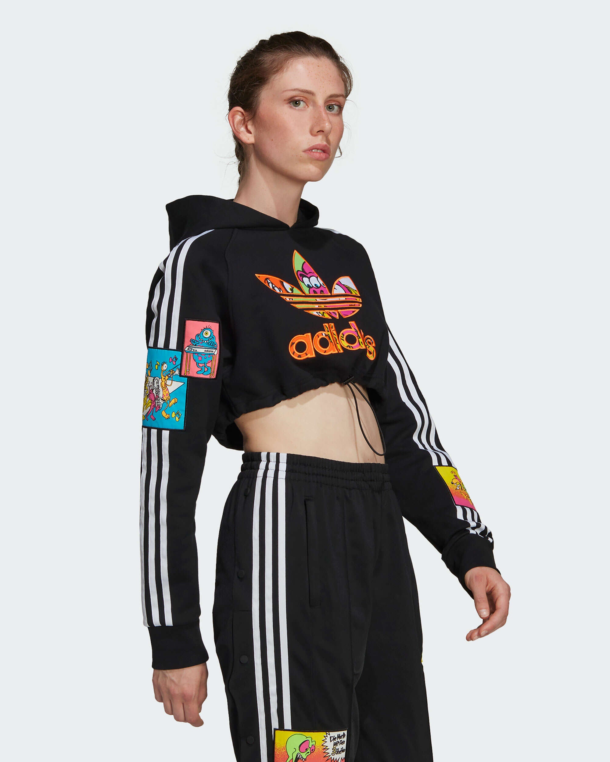 X Jeremy Scott adidas x Jeremy Scott Women's Cropped Hoodie Women's Ho