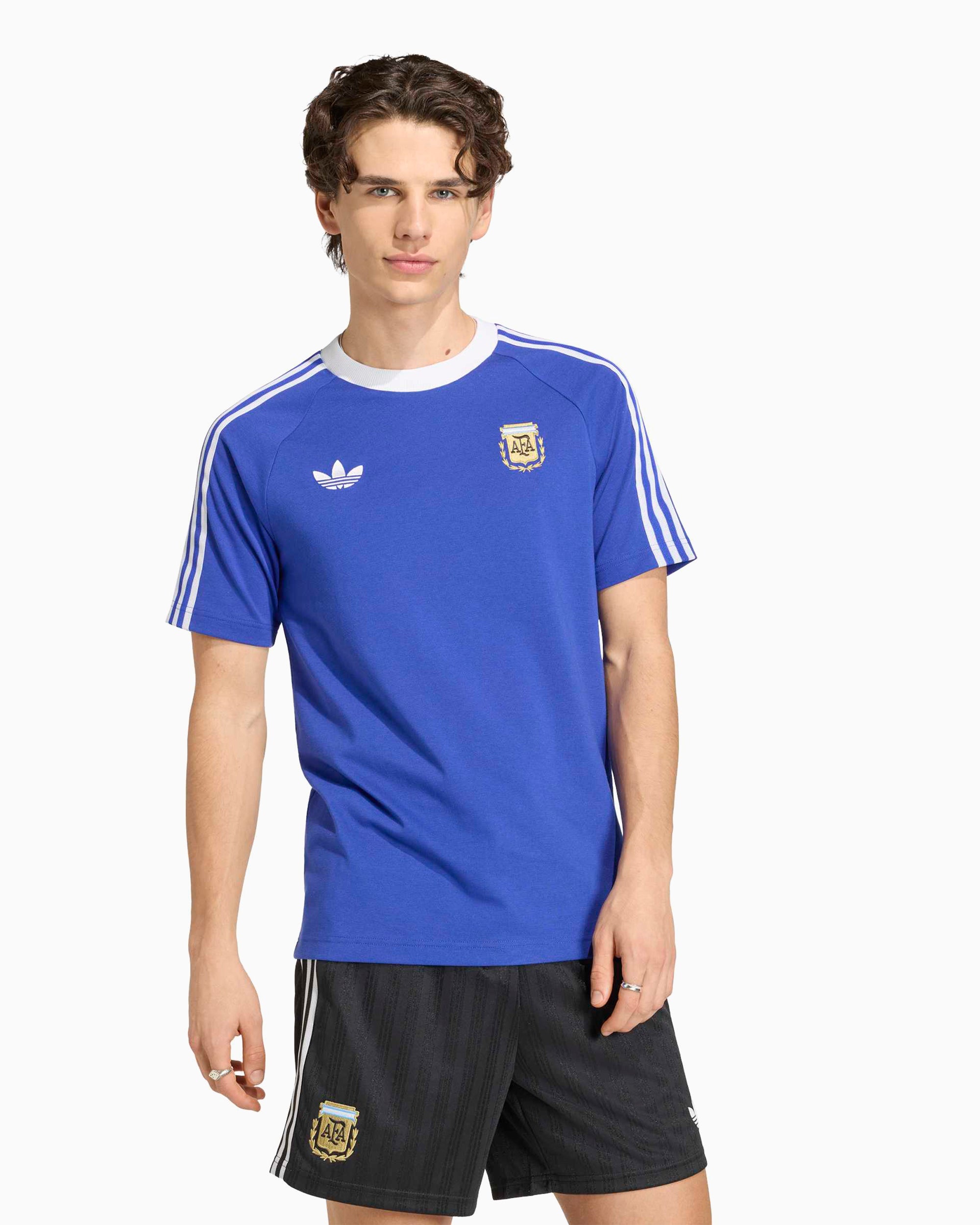 T-Shirts adidas Originals Argentina Football Logo Slim Men's T-Shirt - JZ6307