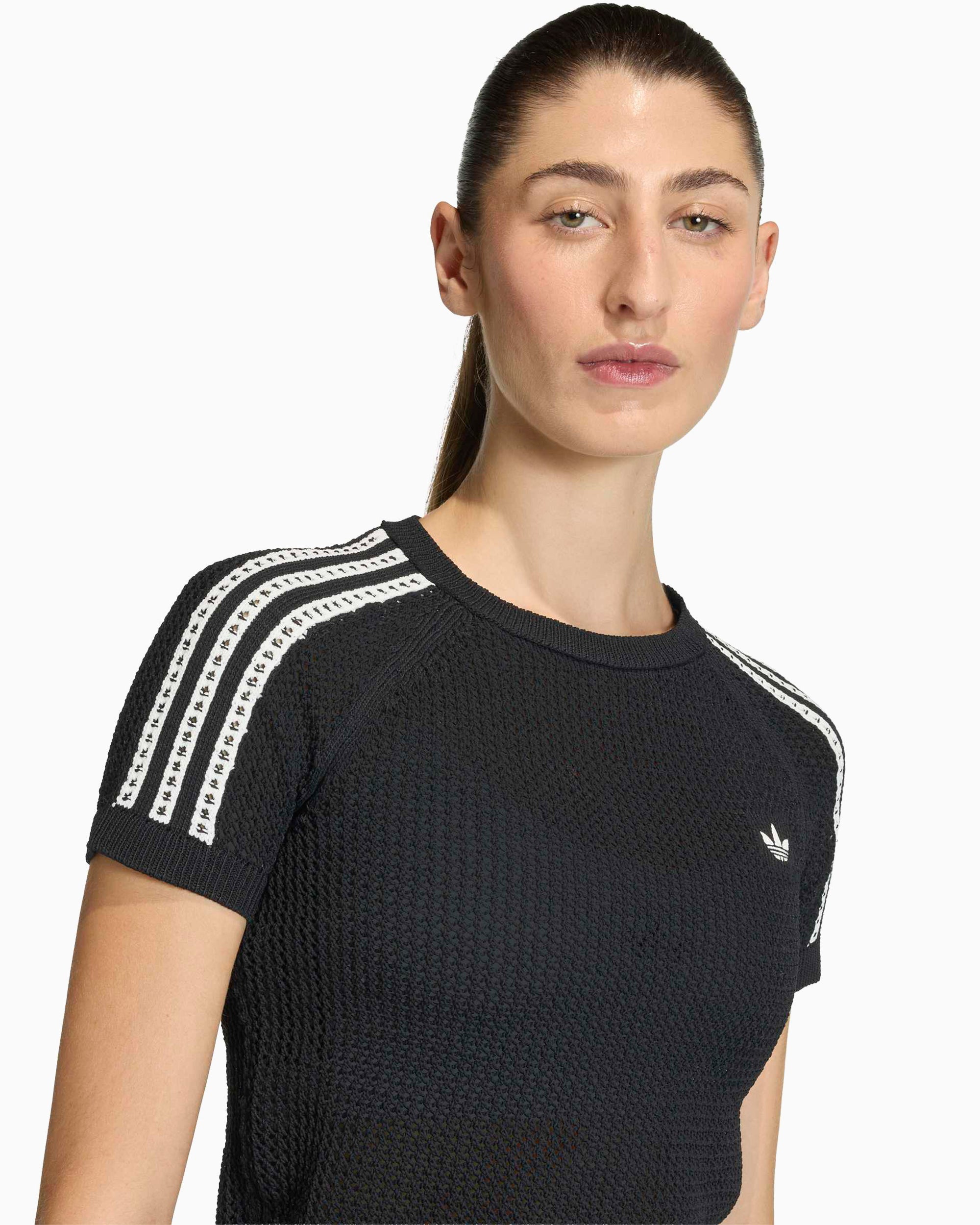 adidas Originals Cali Crochet Crop Women's T-Shirt