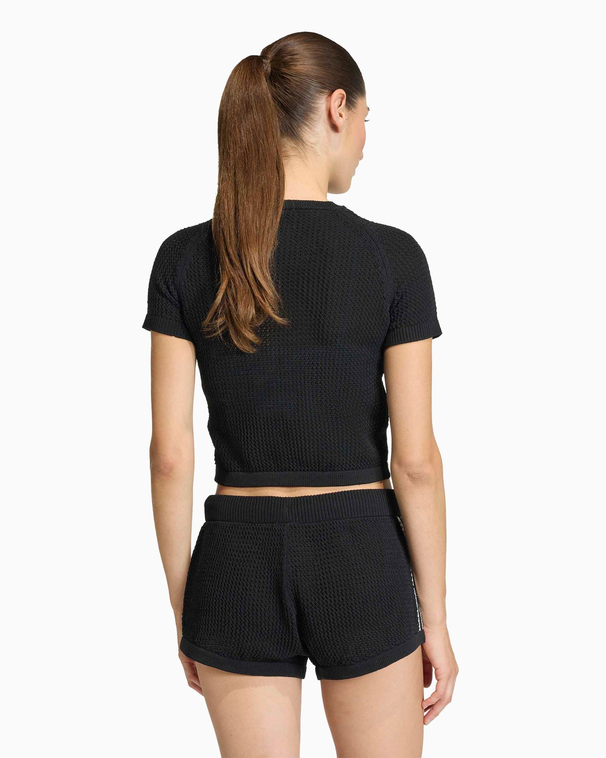 T-Shirts adidas Originals Cali Crochet Crop Women's T-Shirt - KC6481