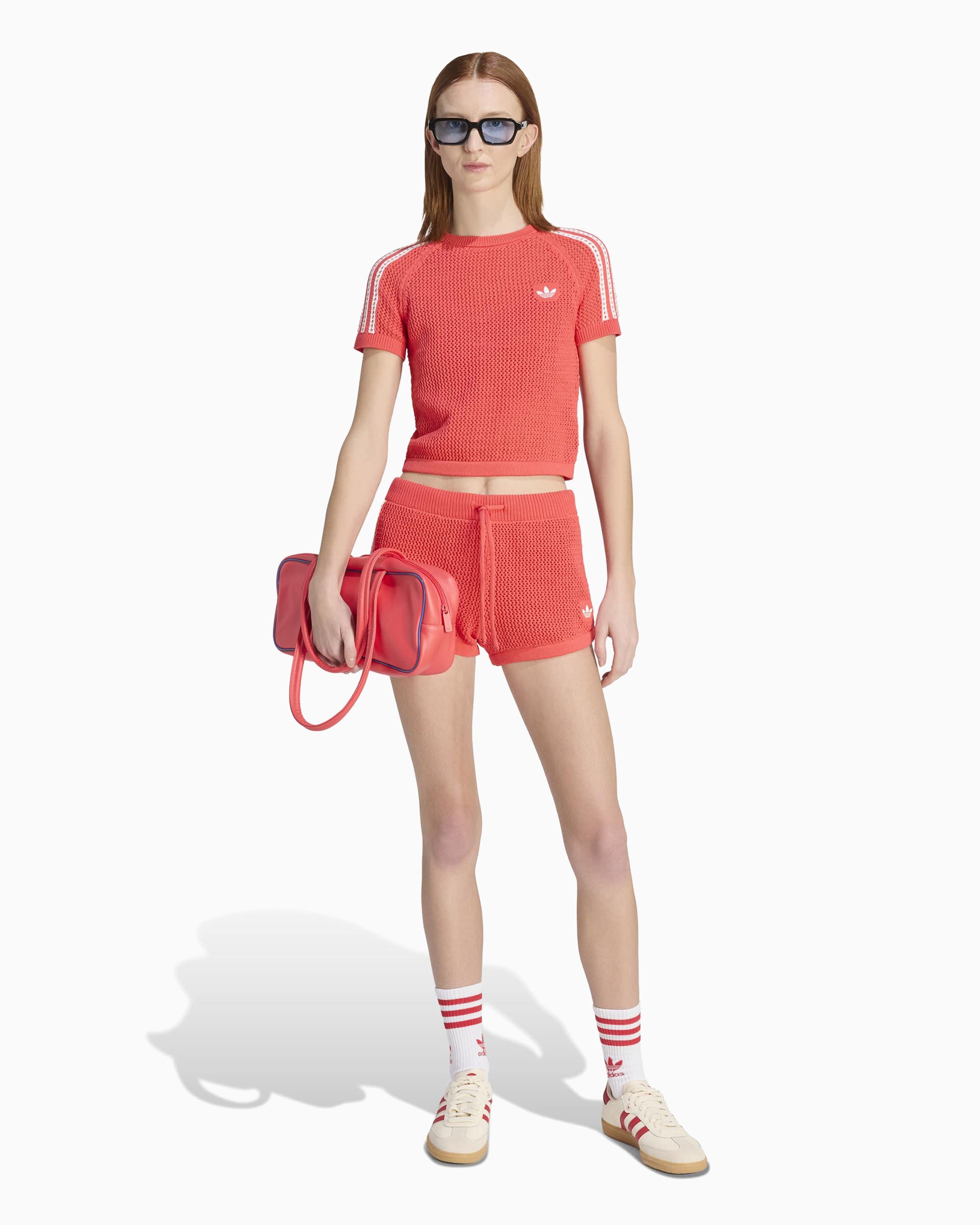 セルライティ adidas Originals Cali Crochet Crop Women's T-Shirt