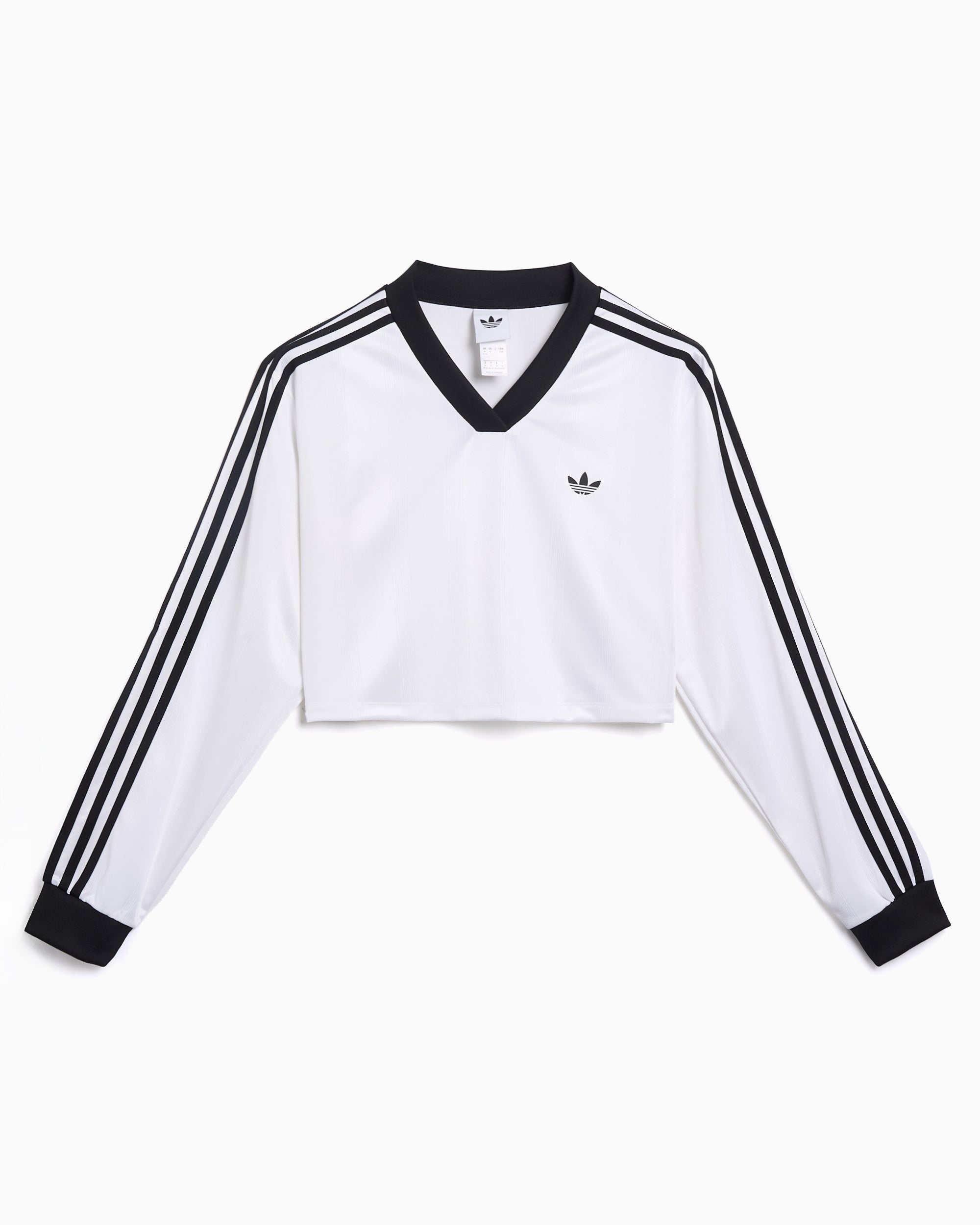 adidas Originals Jacquard Long-Sleeved Crop Women's T-Shirt