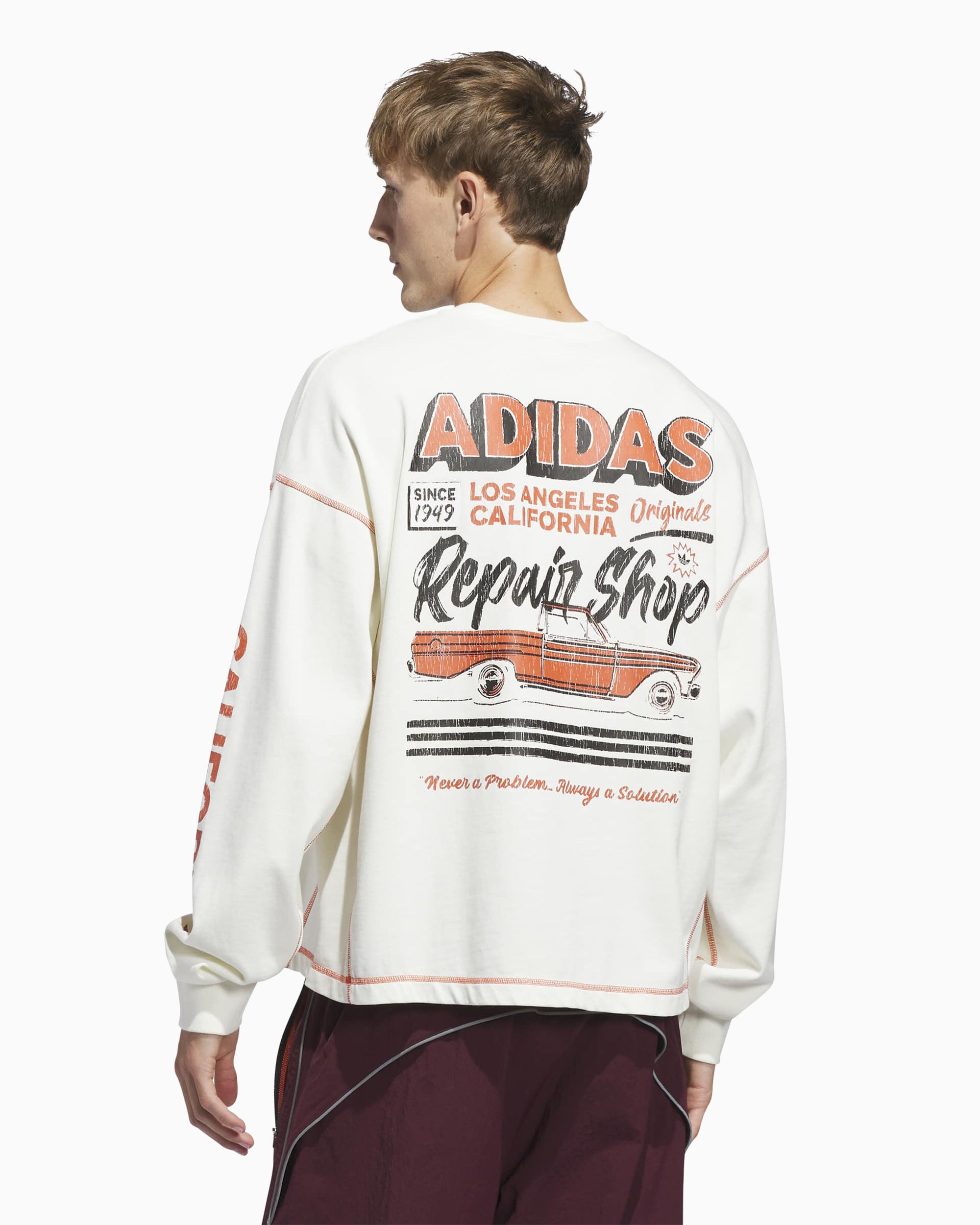 adidas Originals Los Angeles Wilshire Long-Sleeved Oversize Unisex T-S