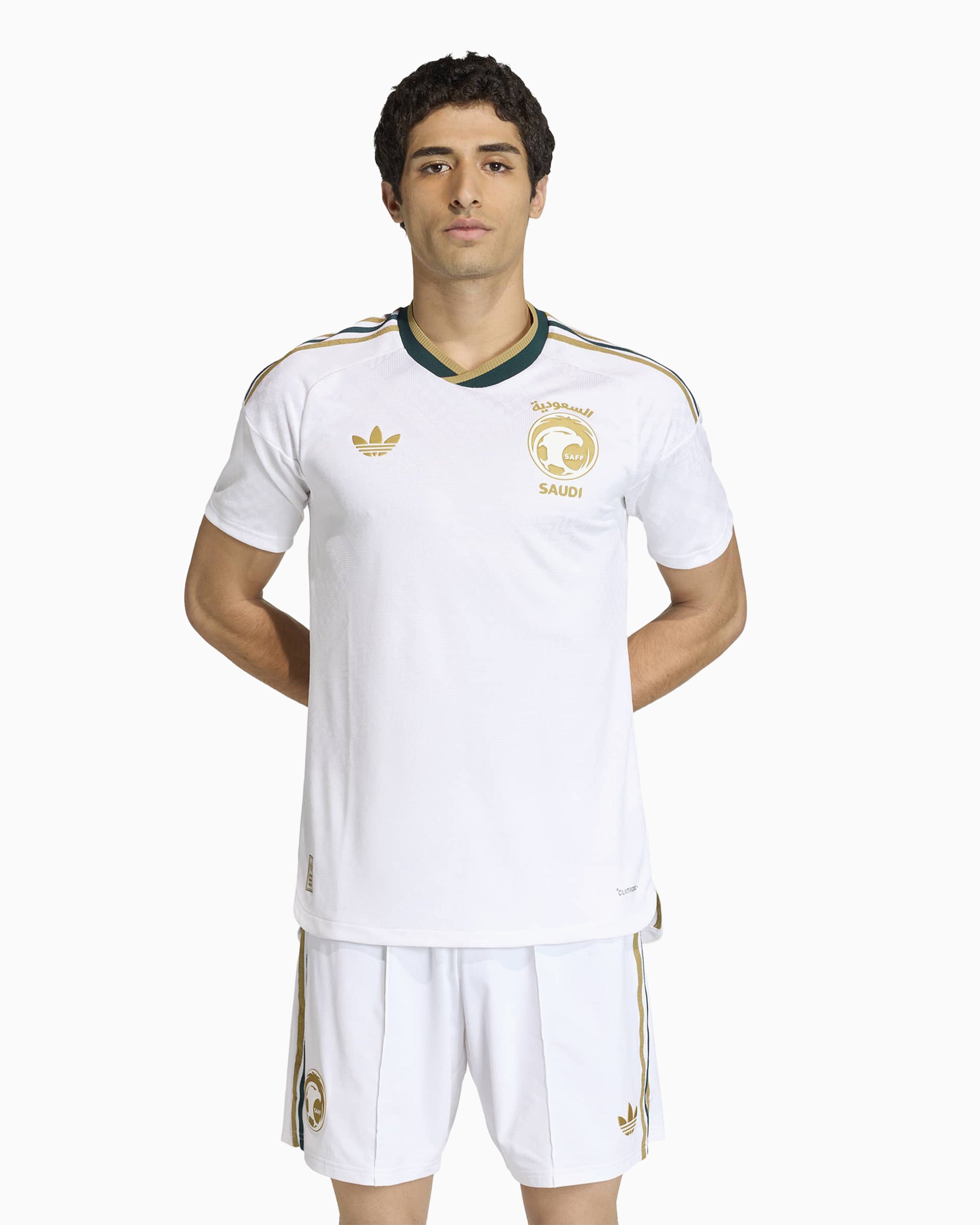 03年製  オリジナルス vtg ゲームシャツ サッカー ゴールド adidas Originals Saudi Arabia Football Visitor 2026 Men's Jersey T-Shi