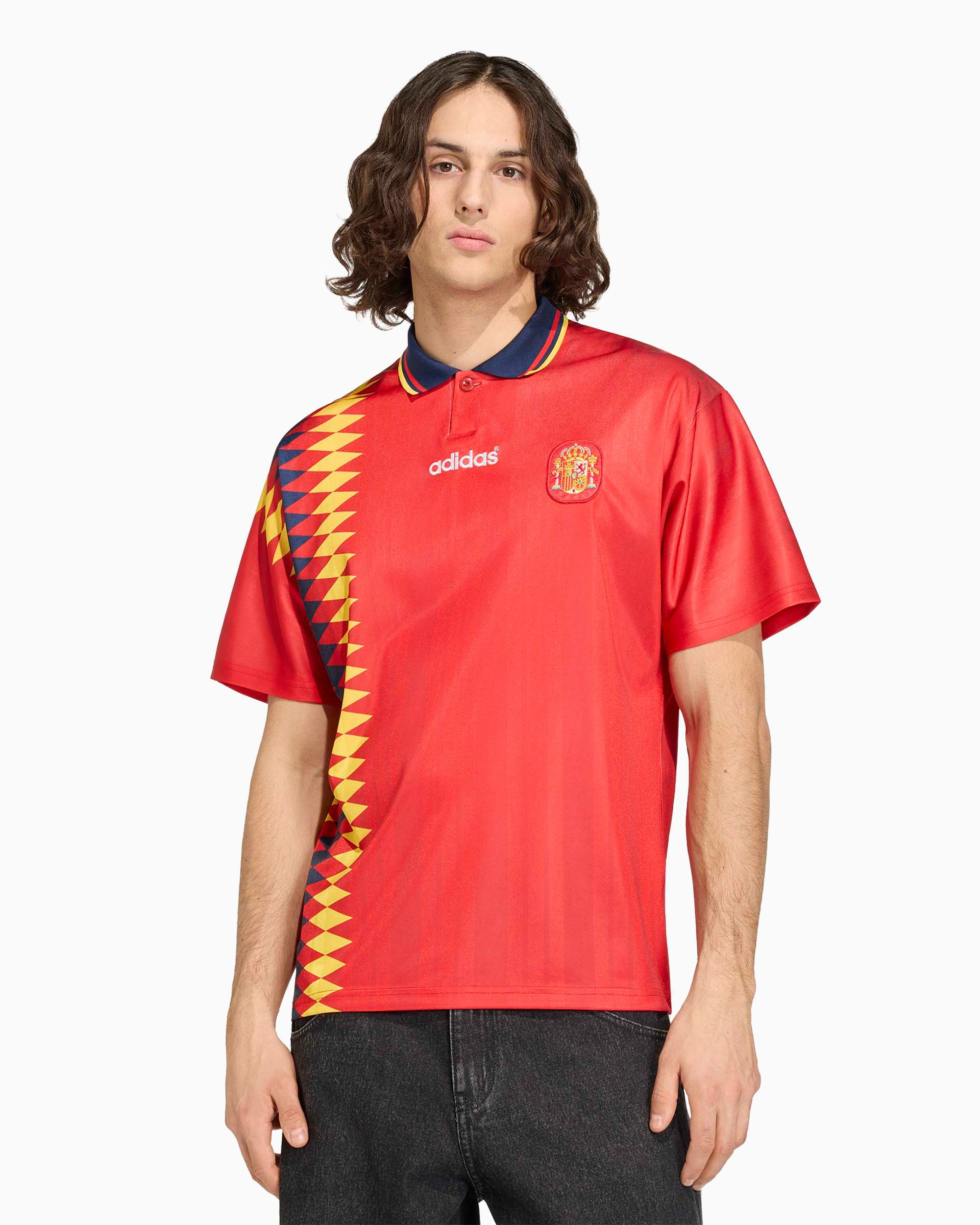 adidas Originals Spain 1994 Football 1st Kit Relaxed Men's Jersey T-Sh