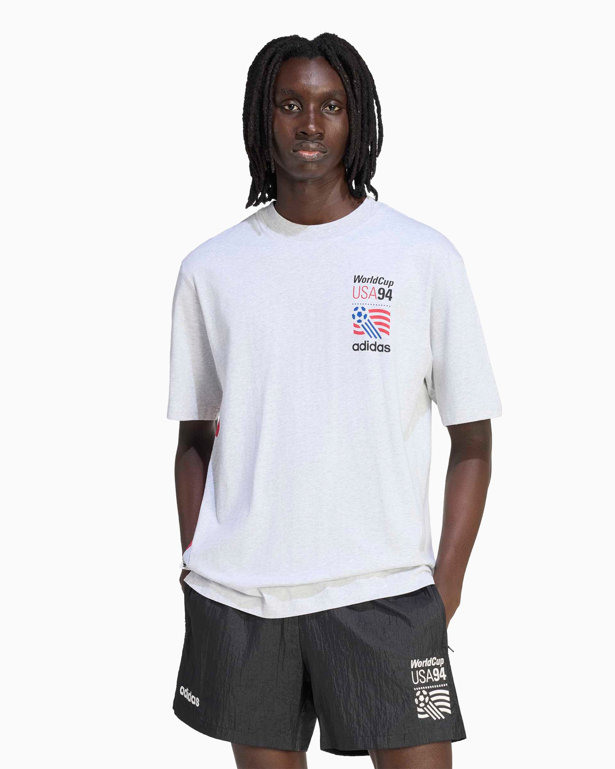 ウィッスキ〜 adidas Originals World Cup USA94 Graphic Men's T-Shirt